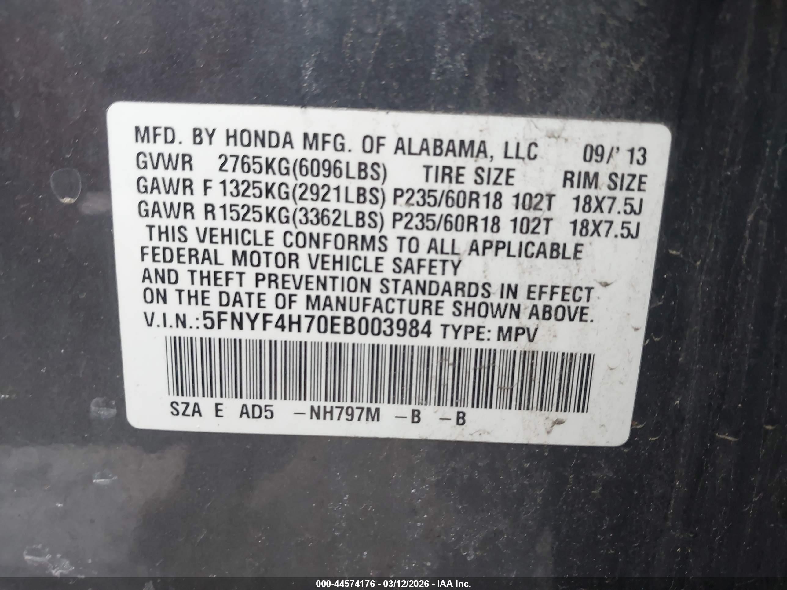 HONDA PILOT image 9