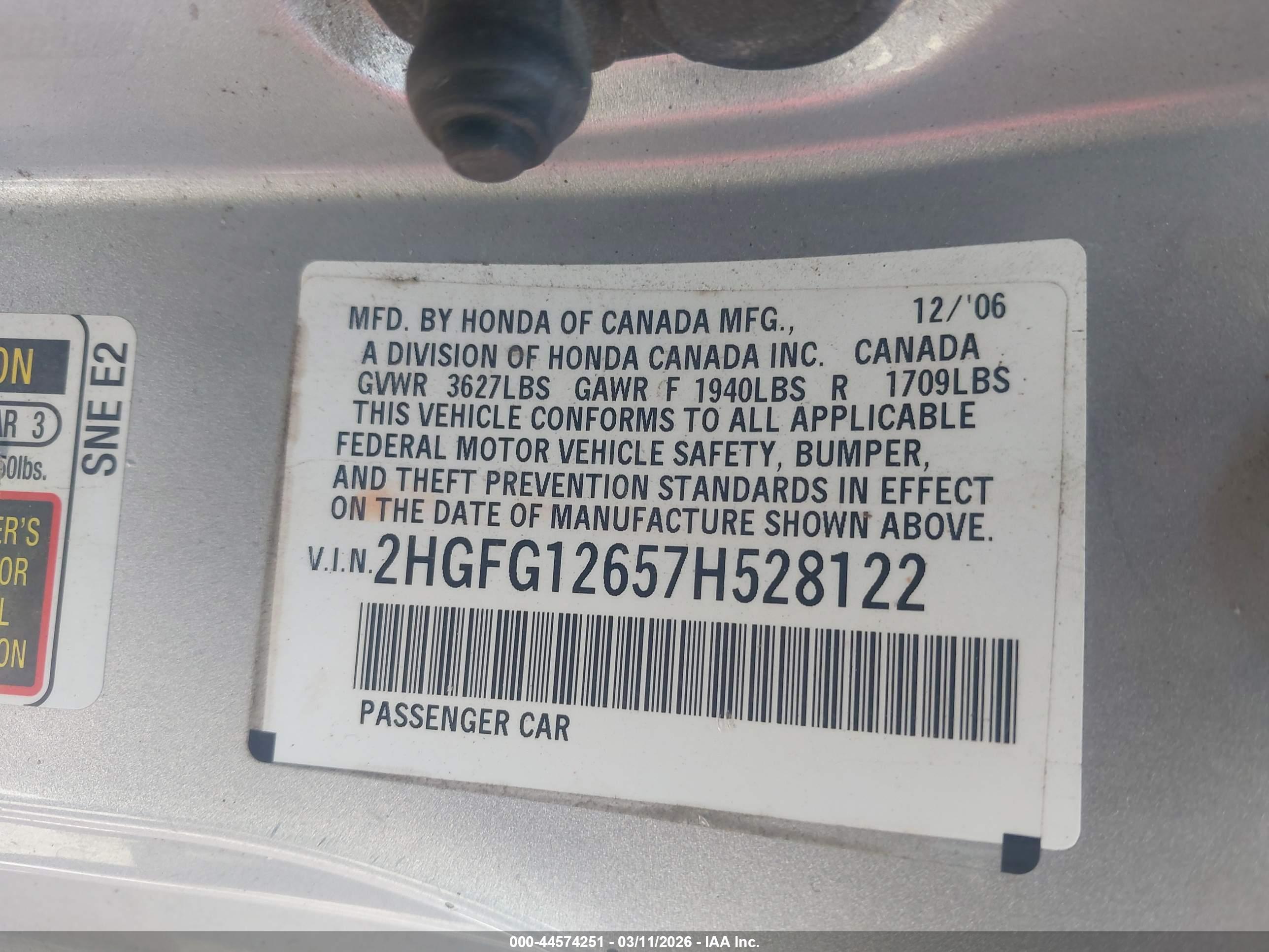 HONDA CIVIC image 9