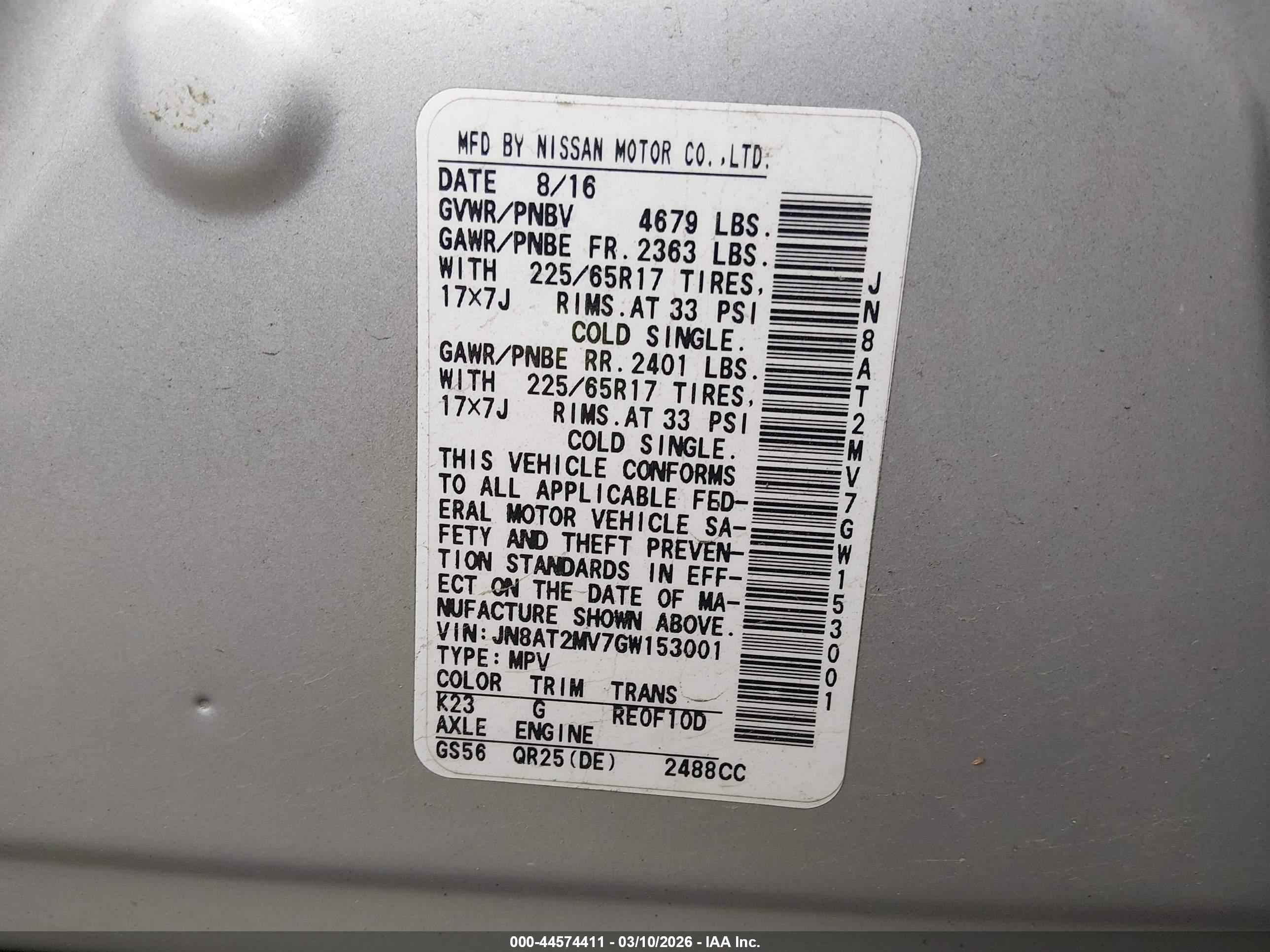 NISSAN ROGUE image 9