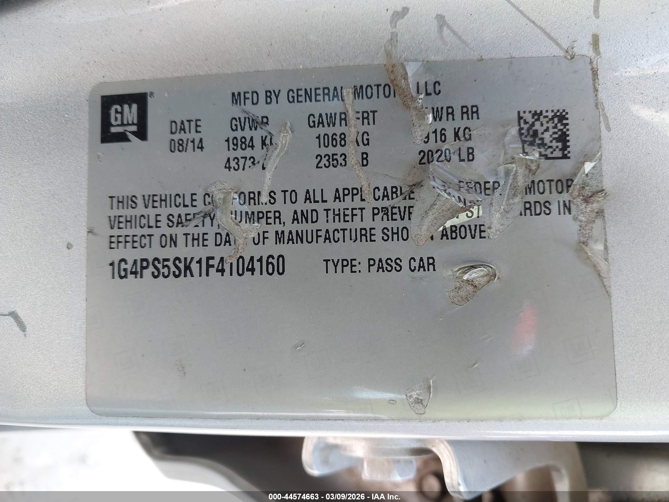 BUICK VERANO image 9