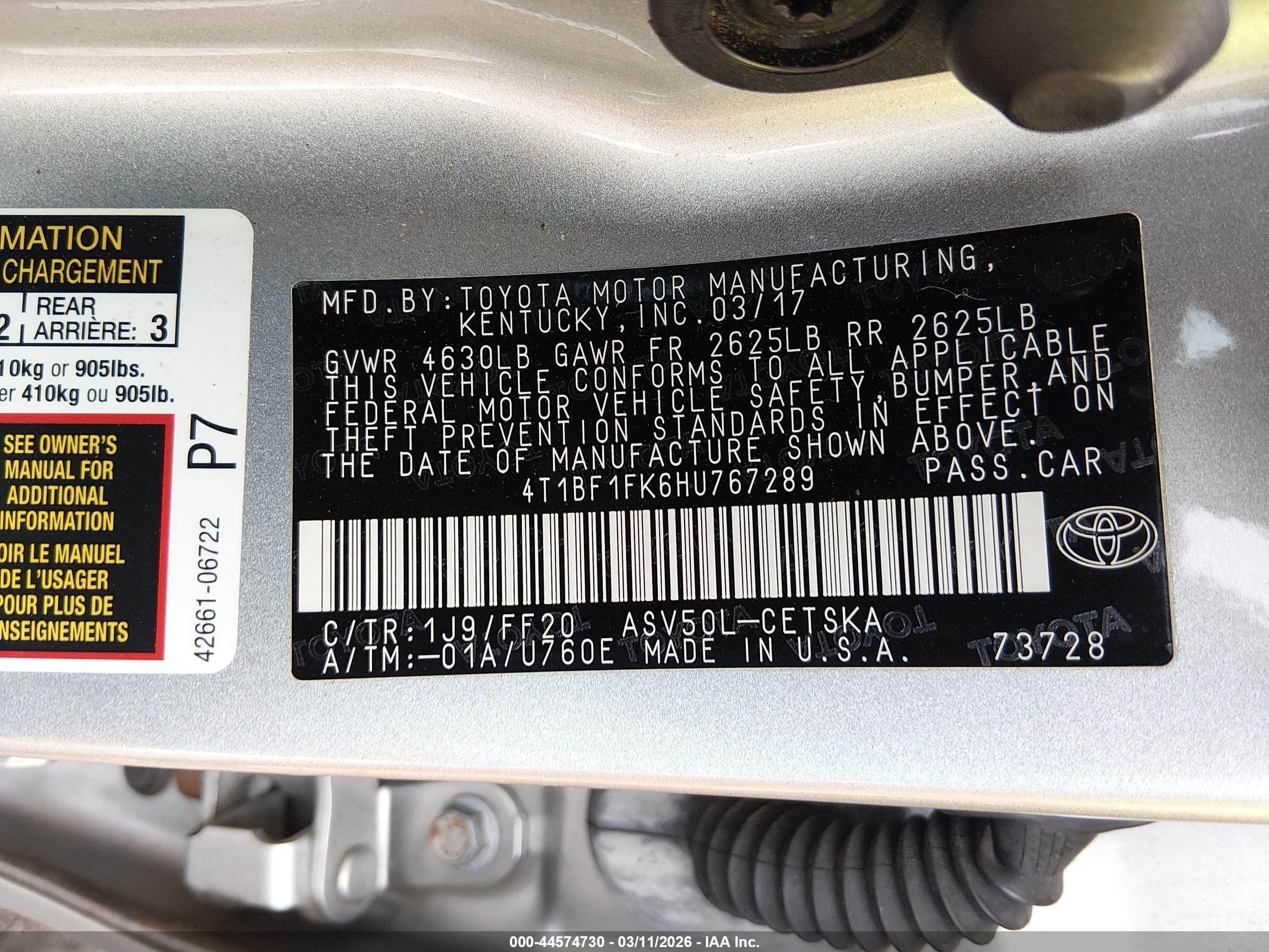 TOYOTA CAMRY image 9