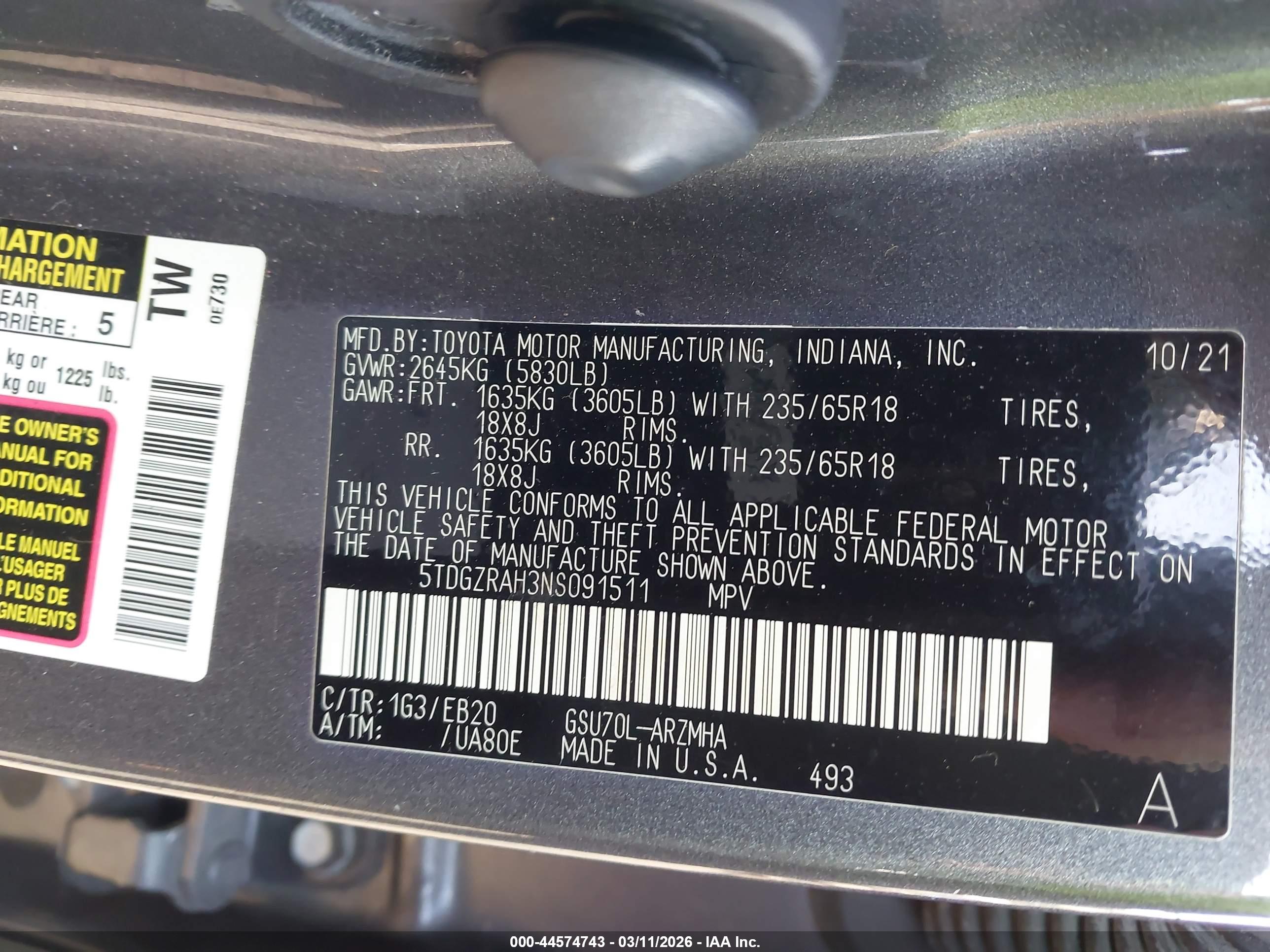 TOYOTA HIGHLANDER image 9