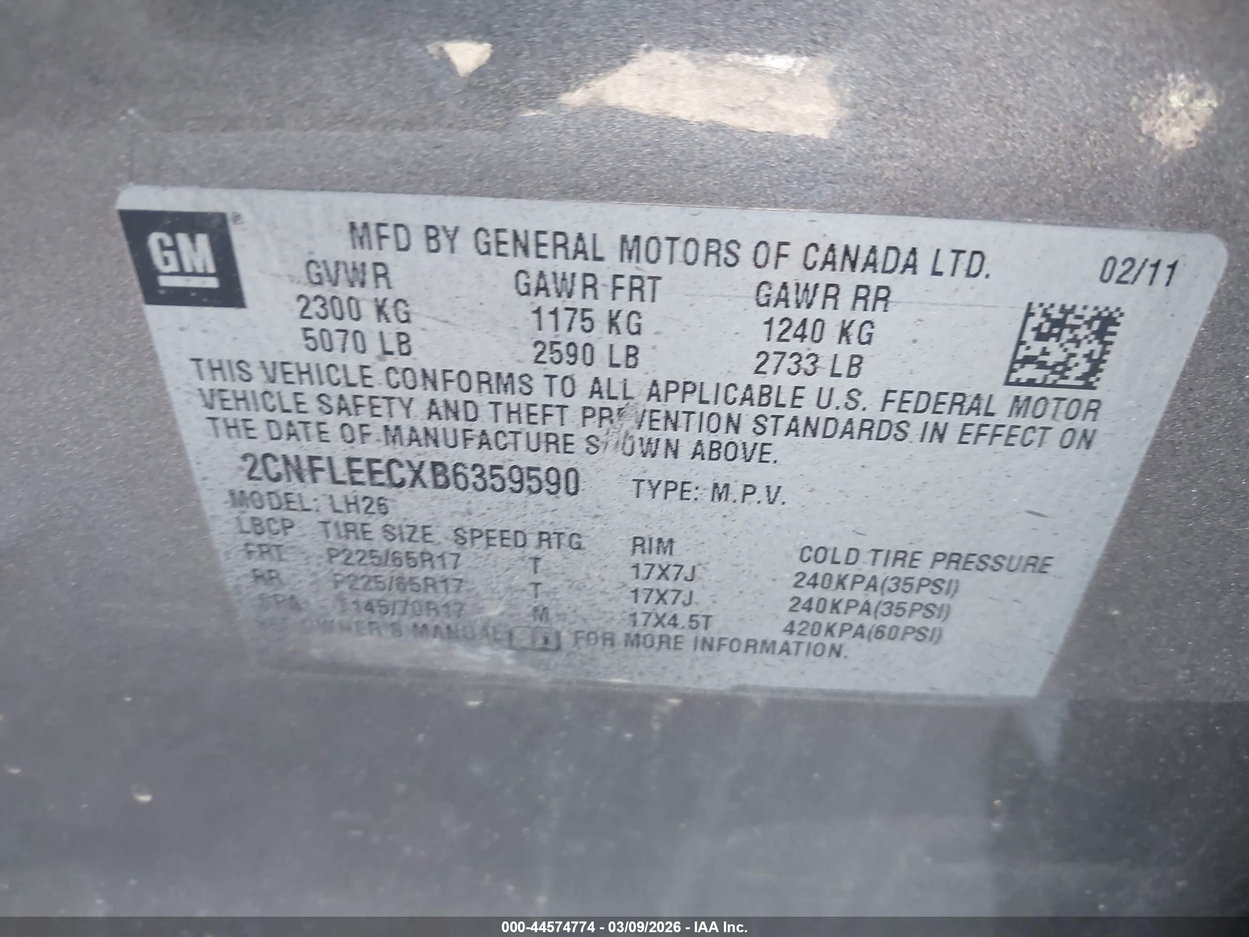 CHEVROLET EQUINOX image 9