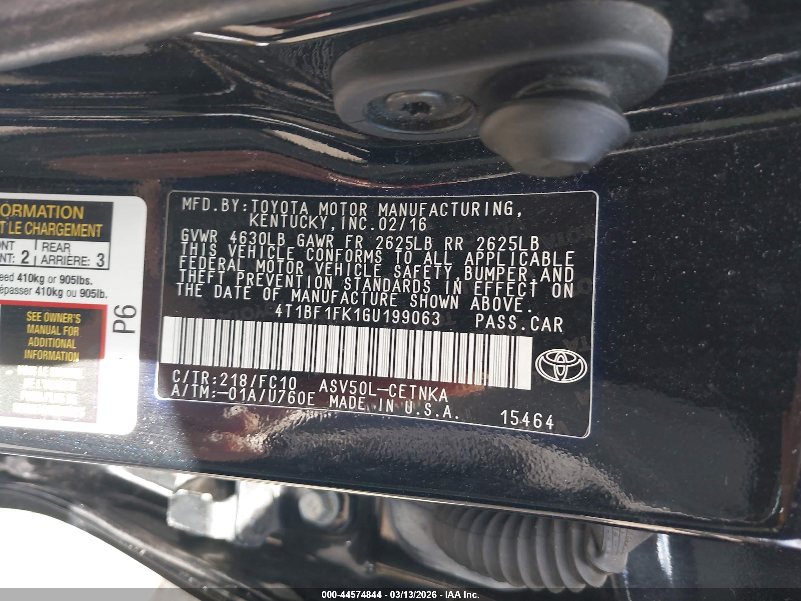 TOYOTA CAMRY image 9