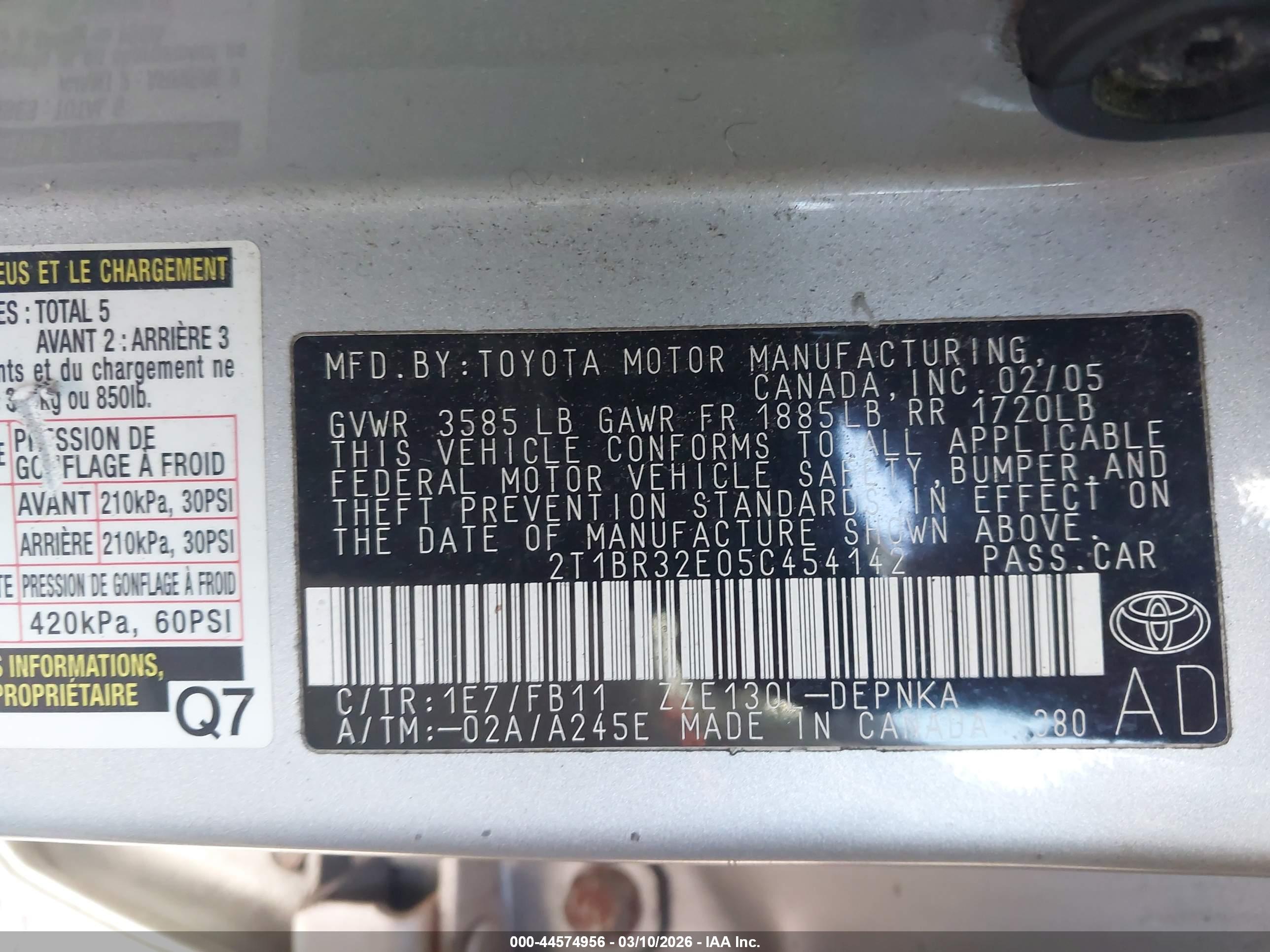 TOYOTA COROLLA image 9