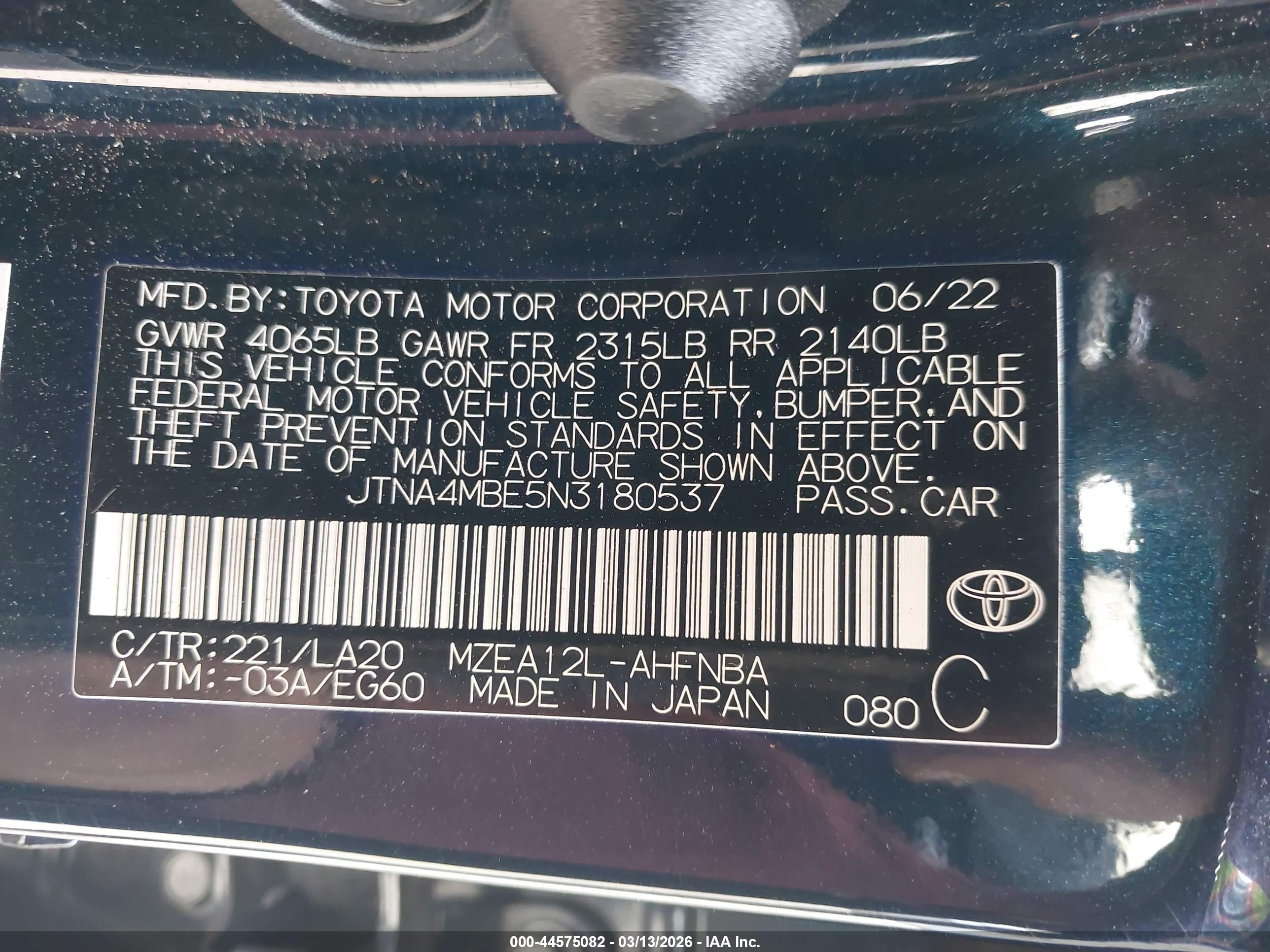 TOYOTA COROLLA image 9