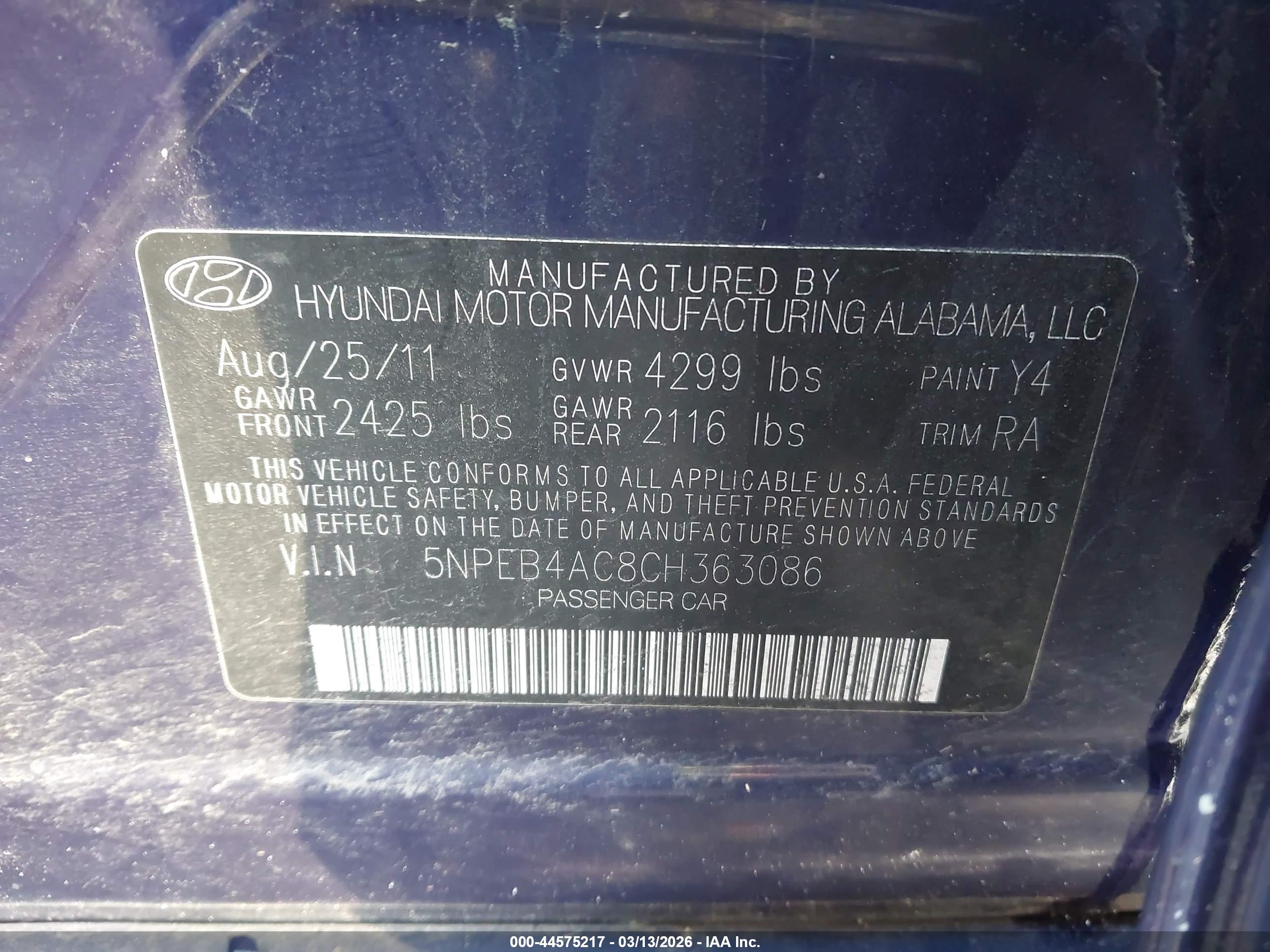 HYUNDAI SONATA image 9