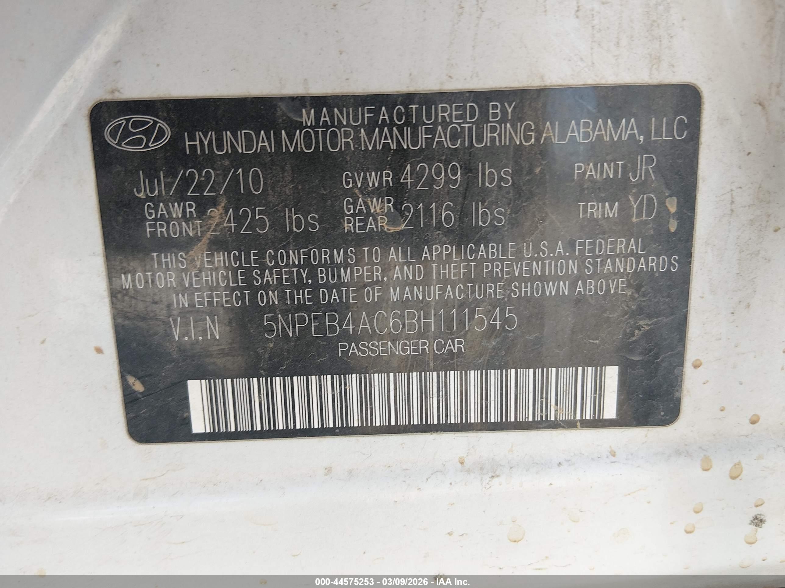 HYUNDAI SONATA image 9