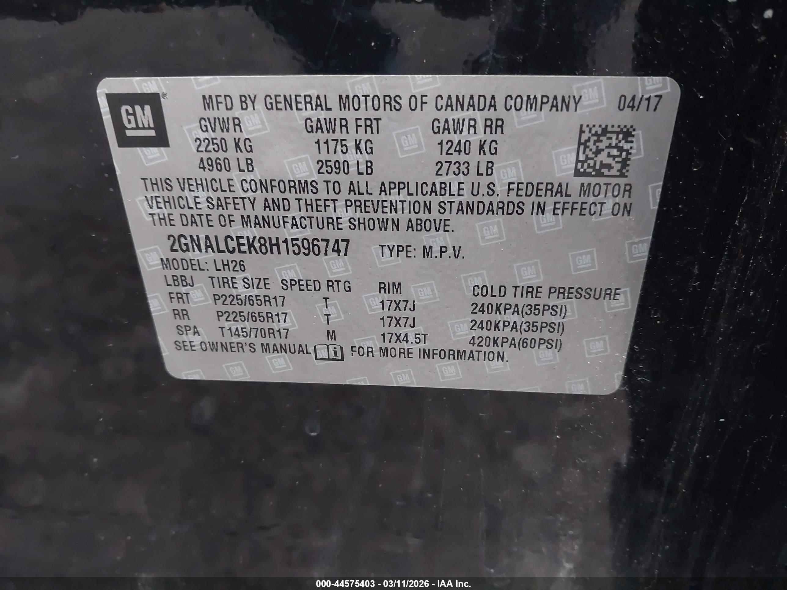 CHEVROLET EQUINOX image 9