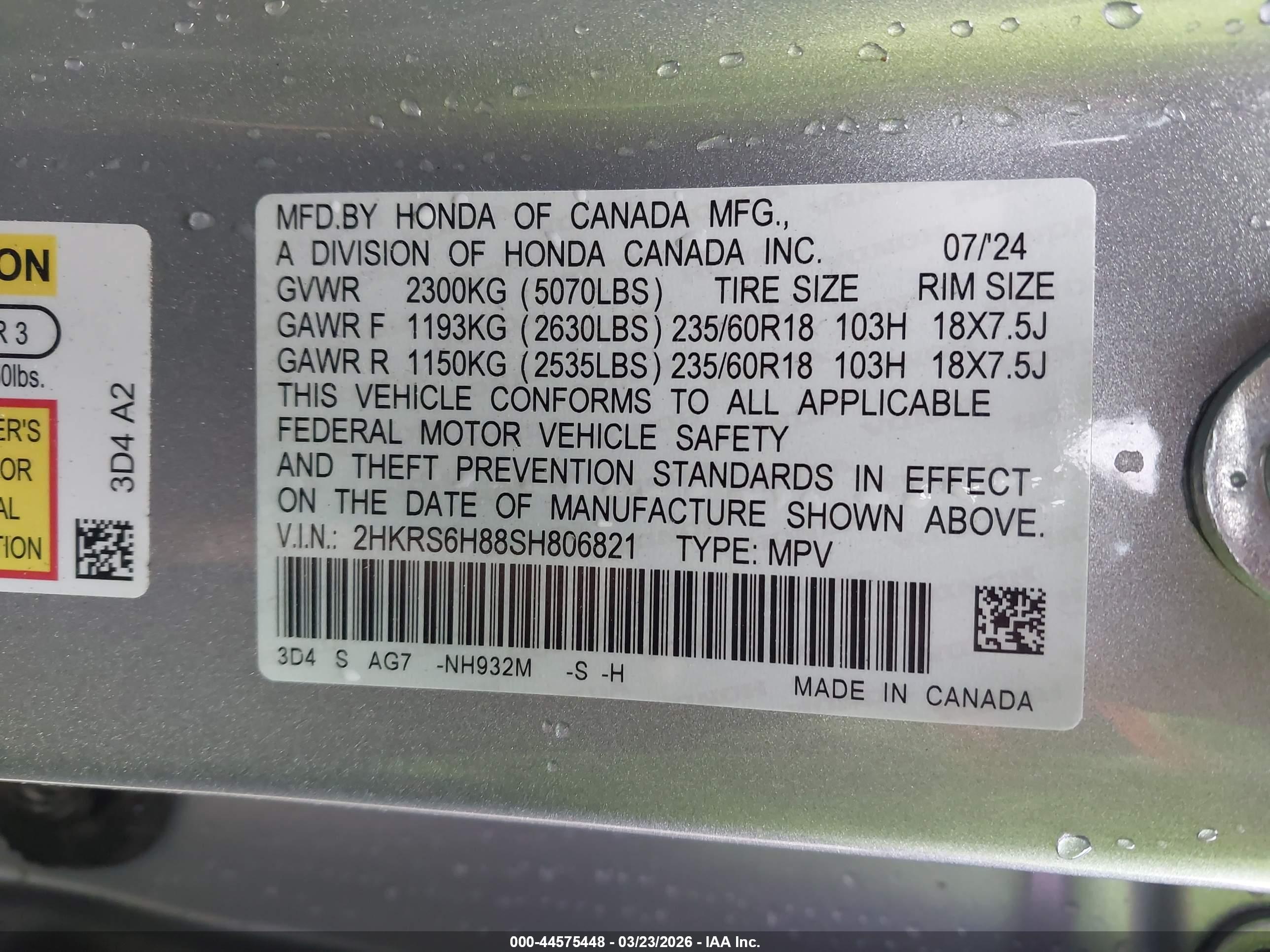 HONDA CR-V image 9