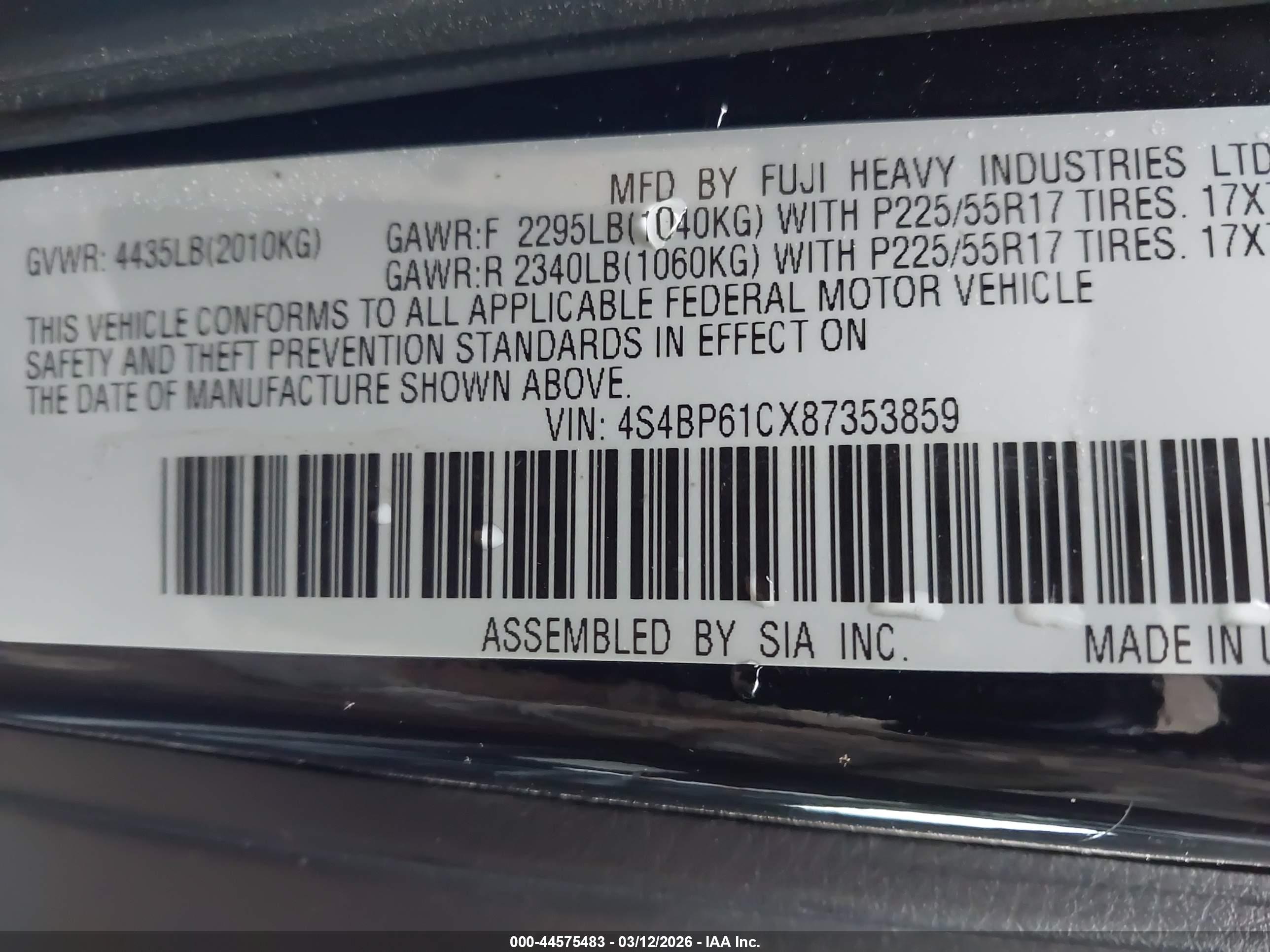 SUBARU OUTBACK image 9