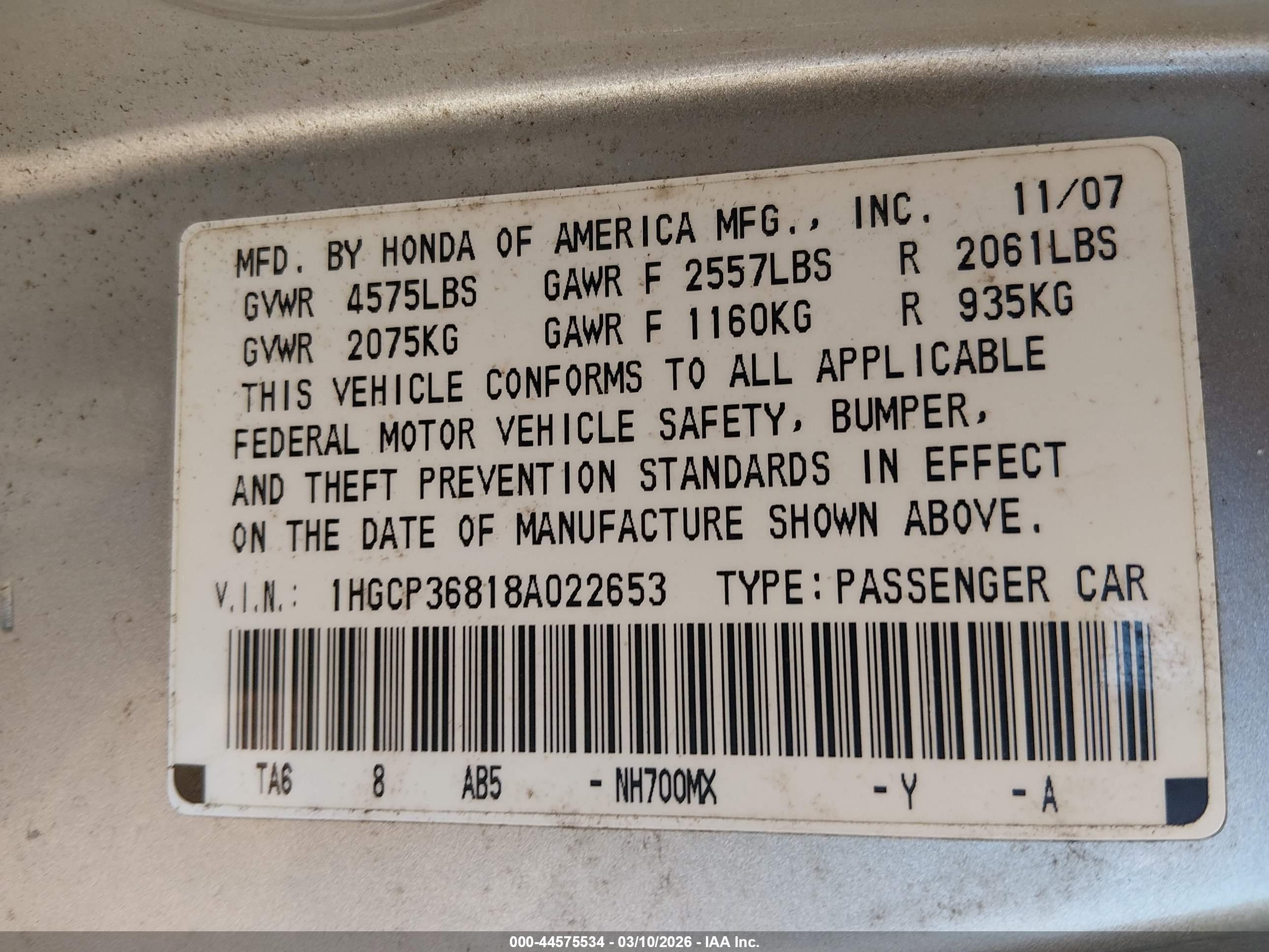 HONDA ACCORD image 9