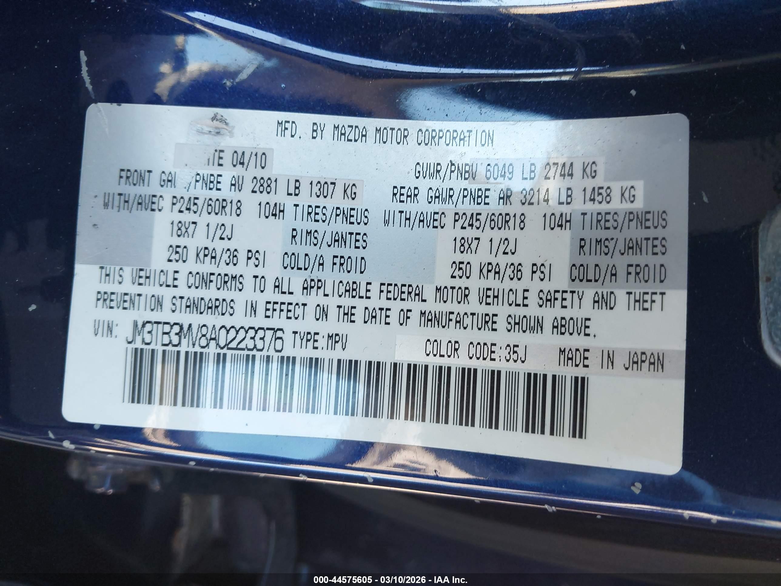 MAZDA CX-9 image 9