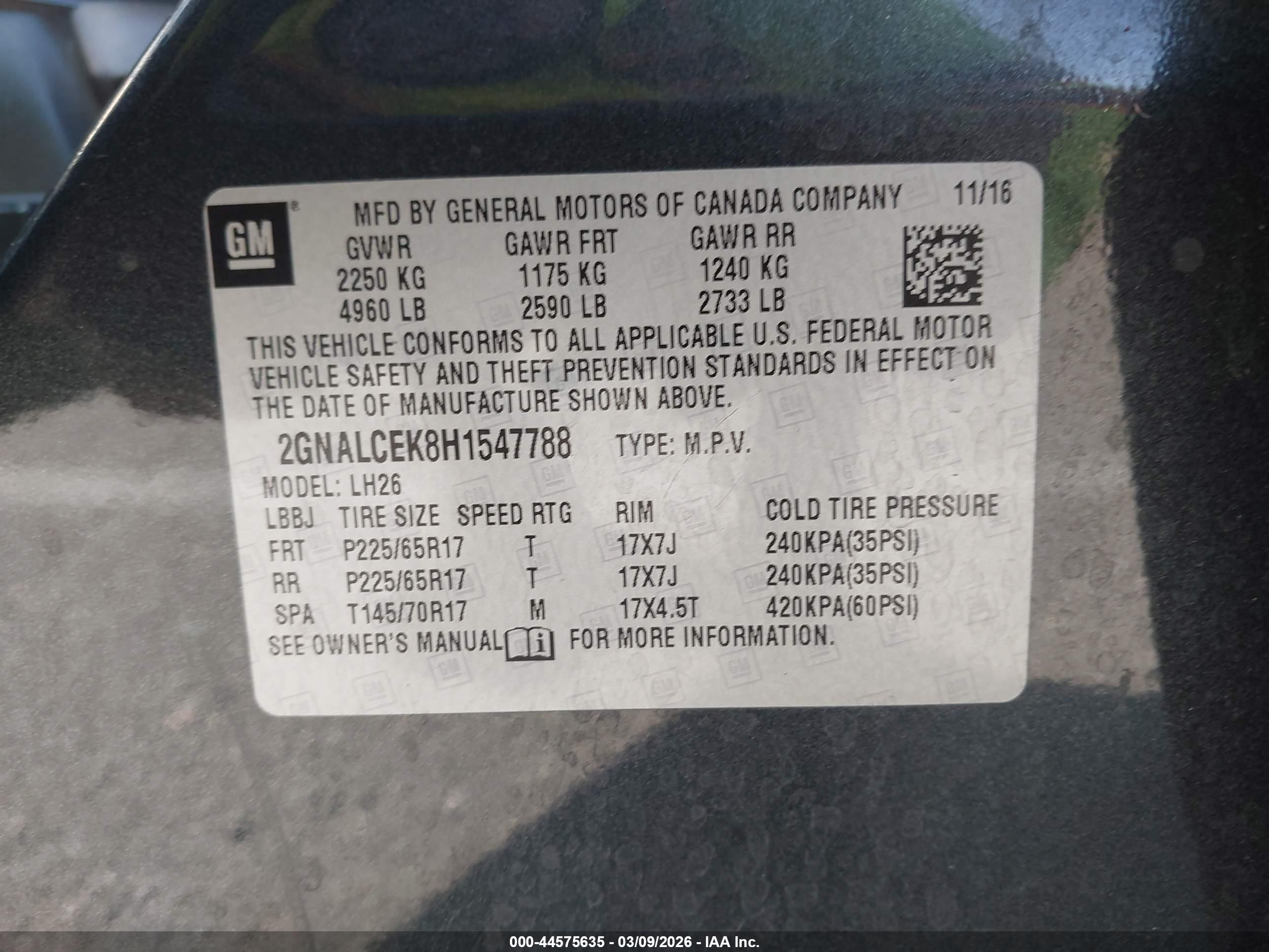 CHEVROLET EQUINOX image 9