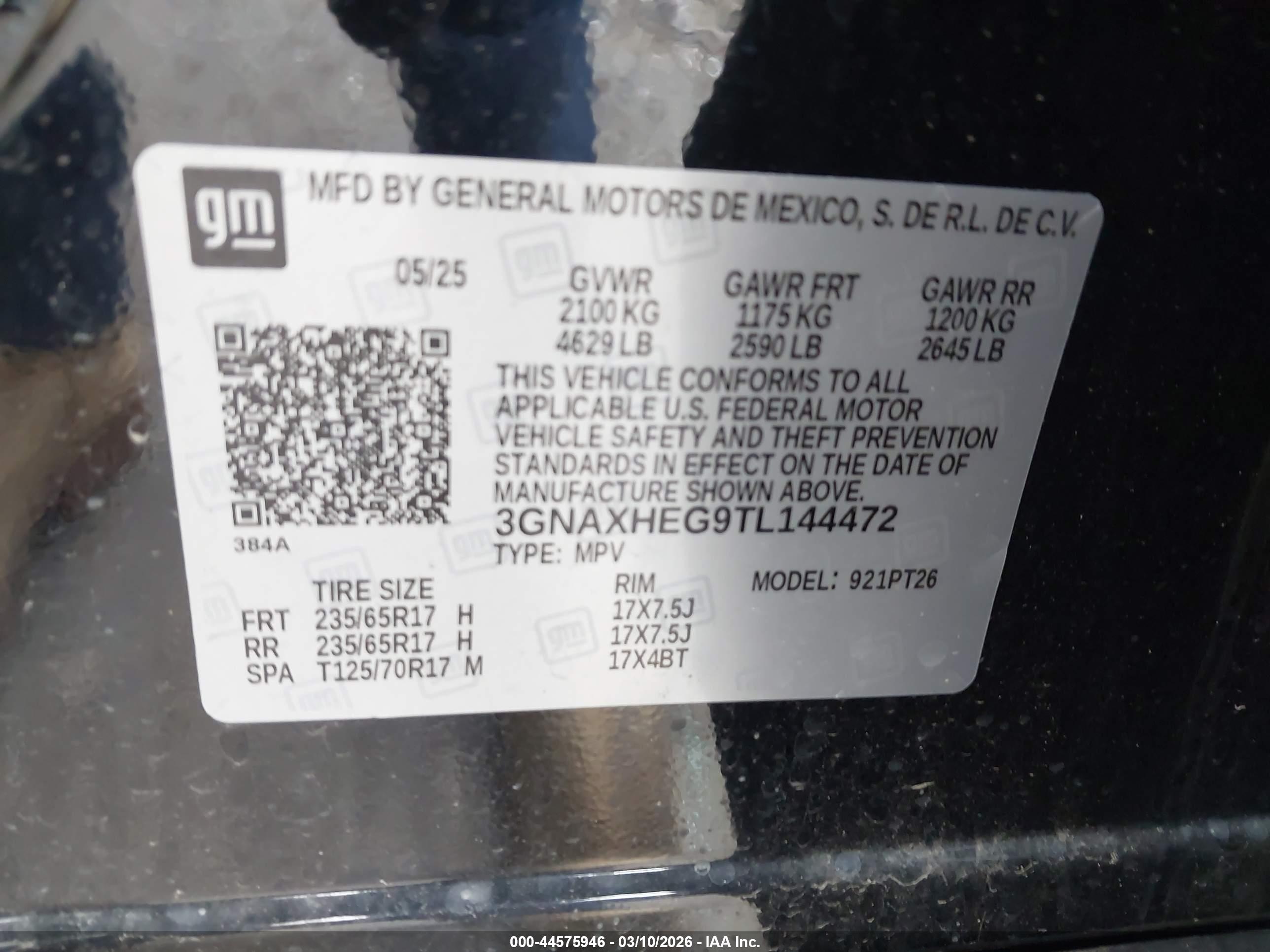 CHEVROLET EQUINOX image 9