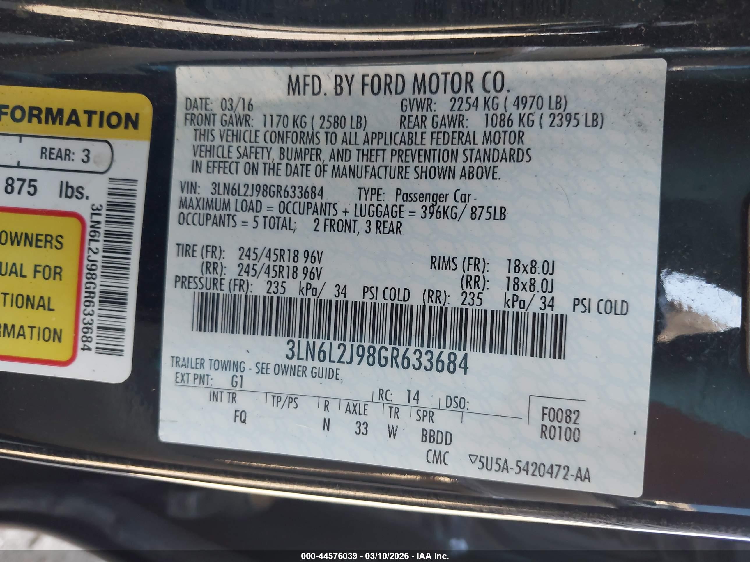 LINCOLN MKZ image 9