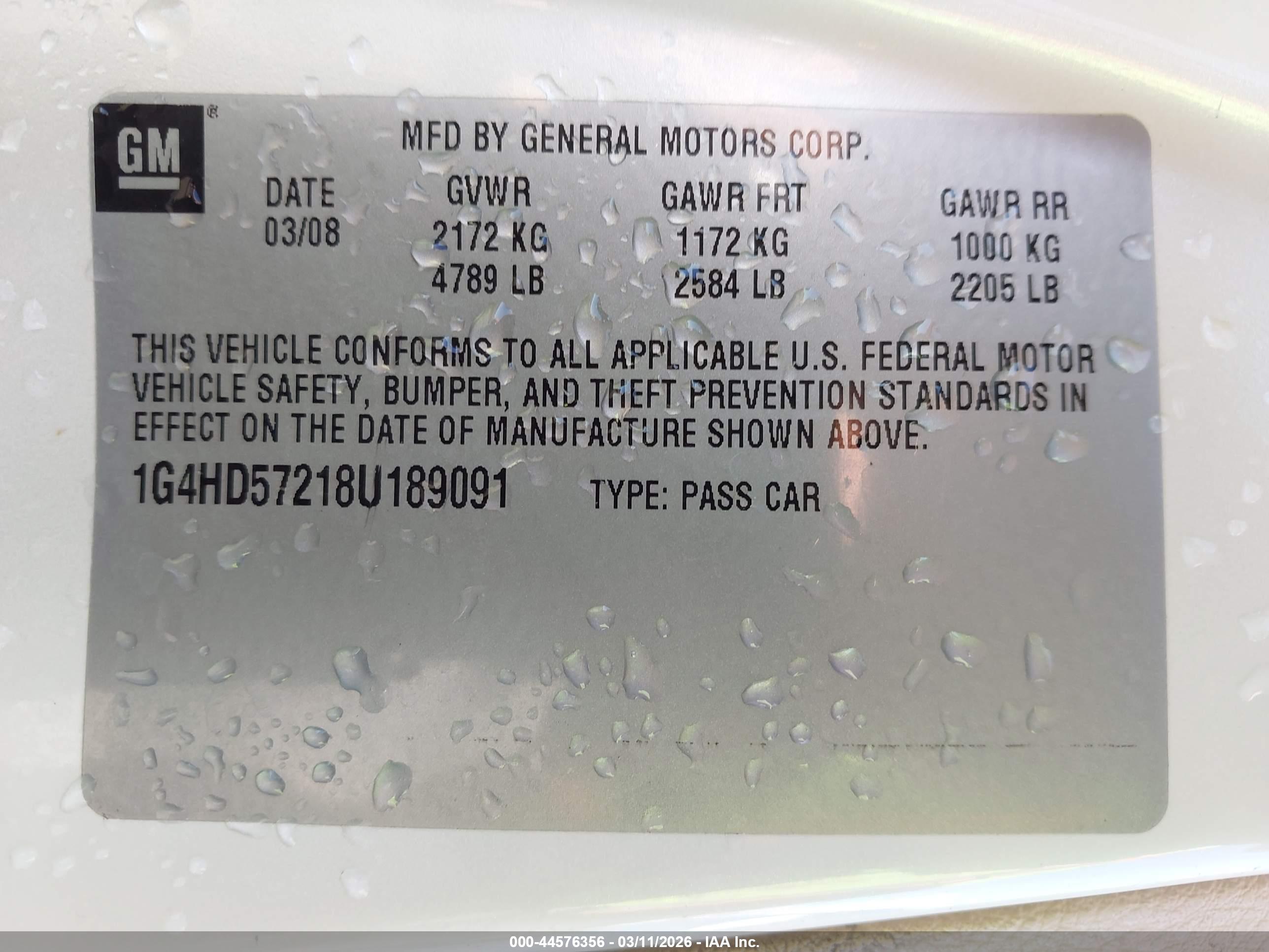 BUICK LUCERNE image 9