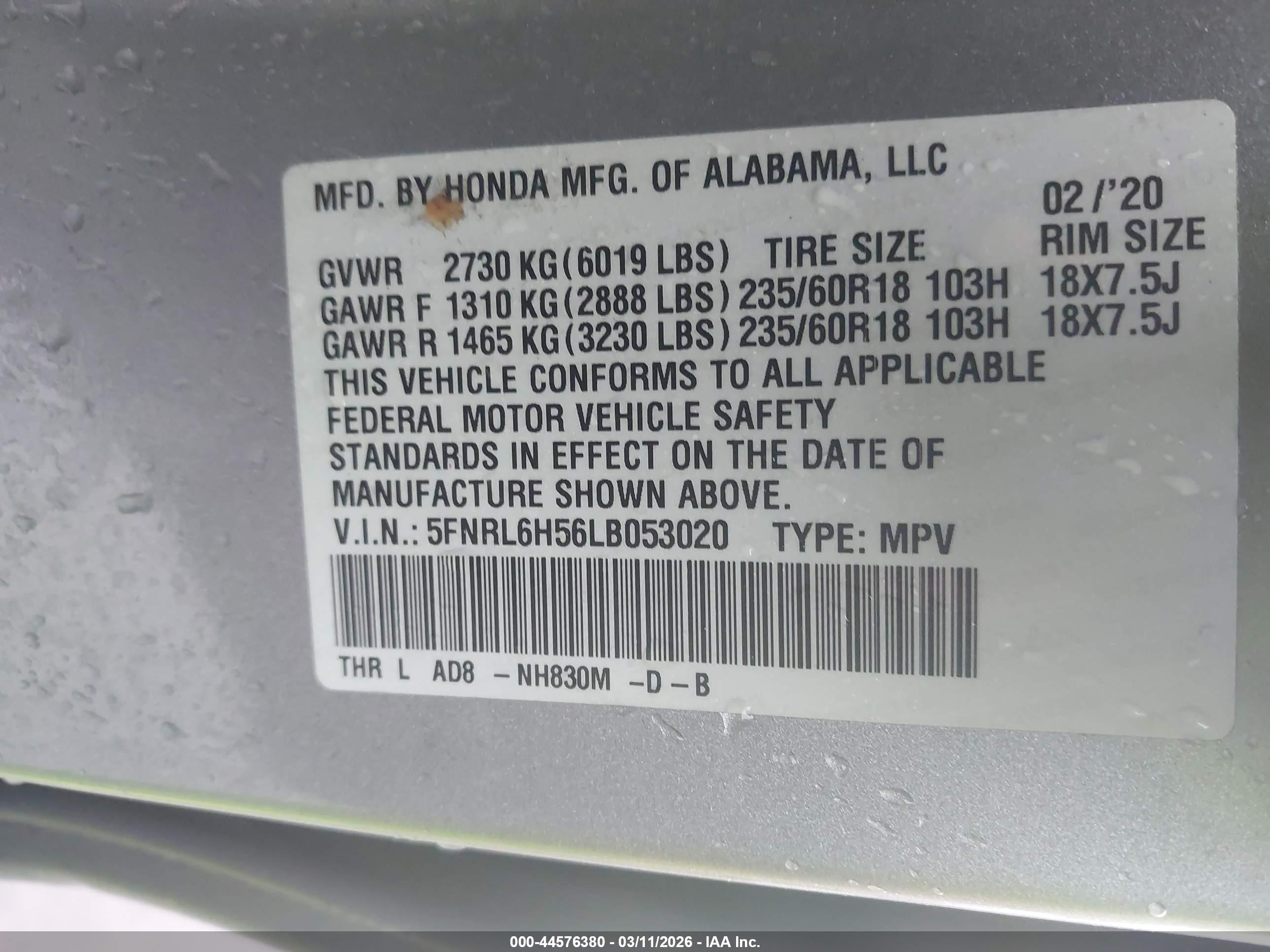 HONDA ODYSSEY image 9