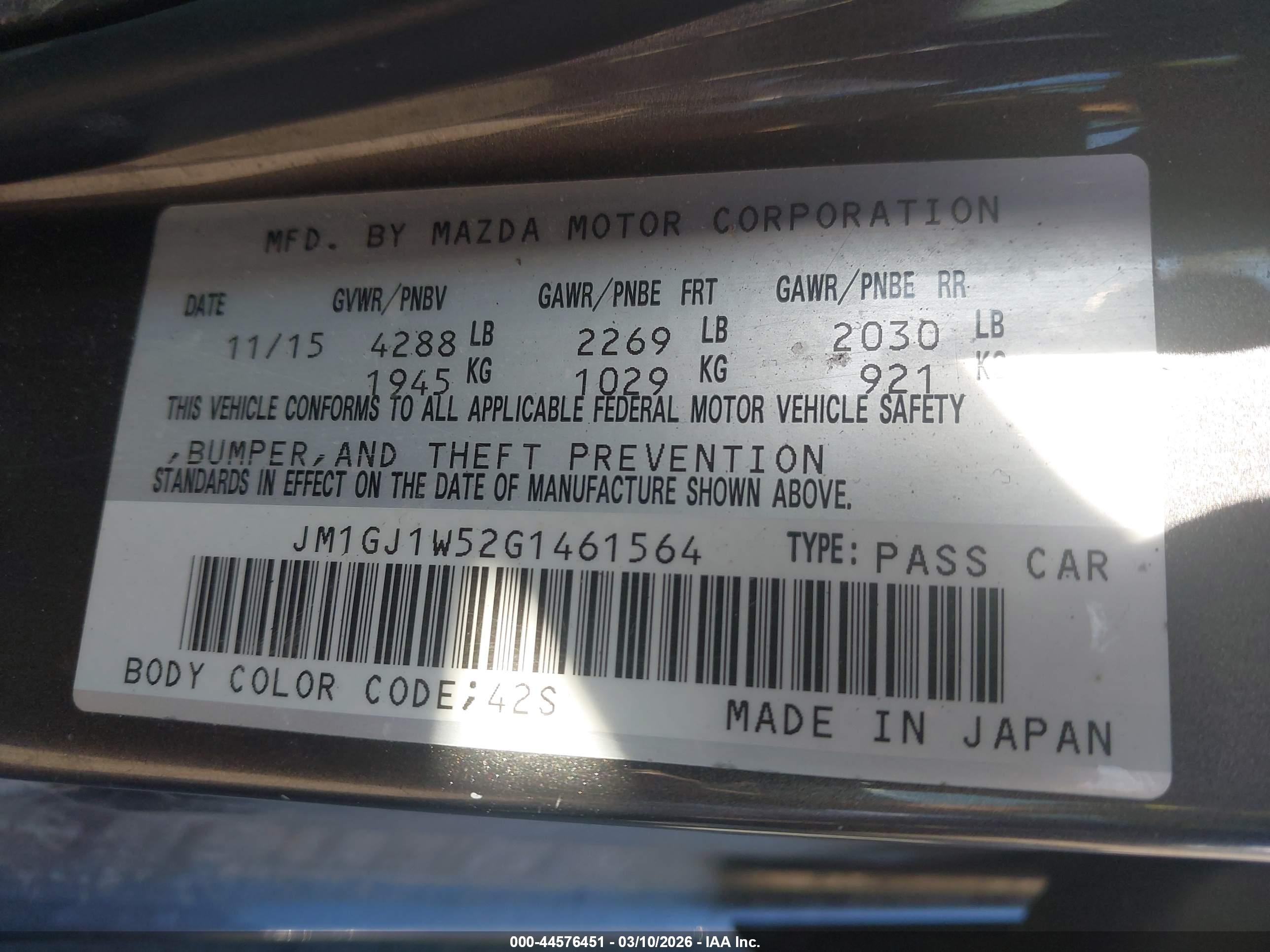 MAZDA MAZDA6 image 9