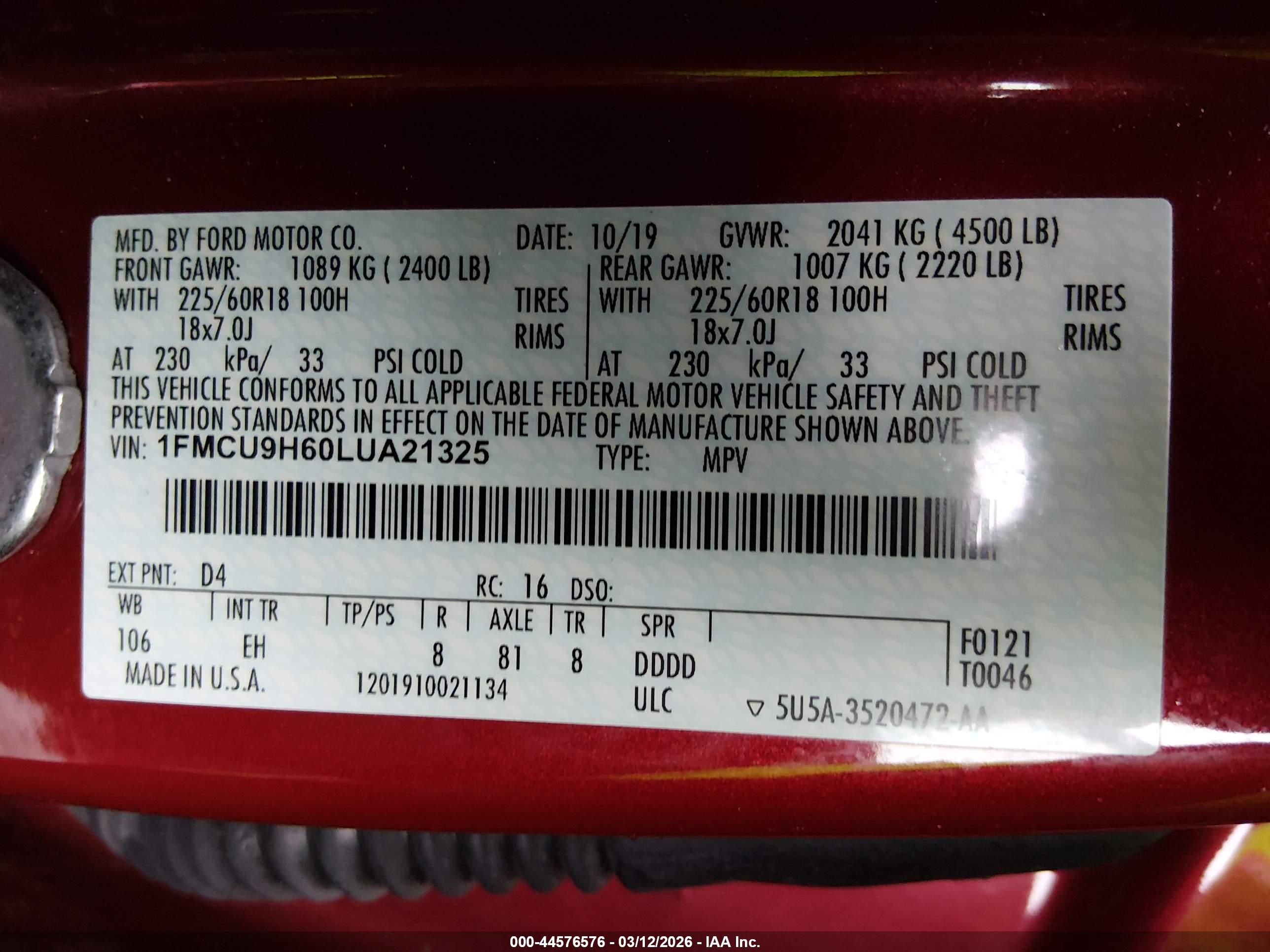 FORD ESCAPE image 9