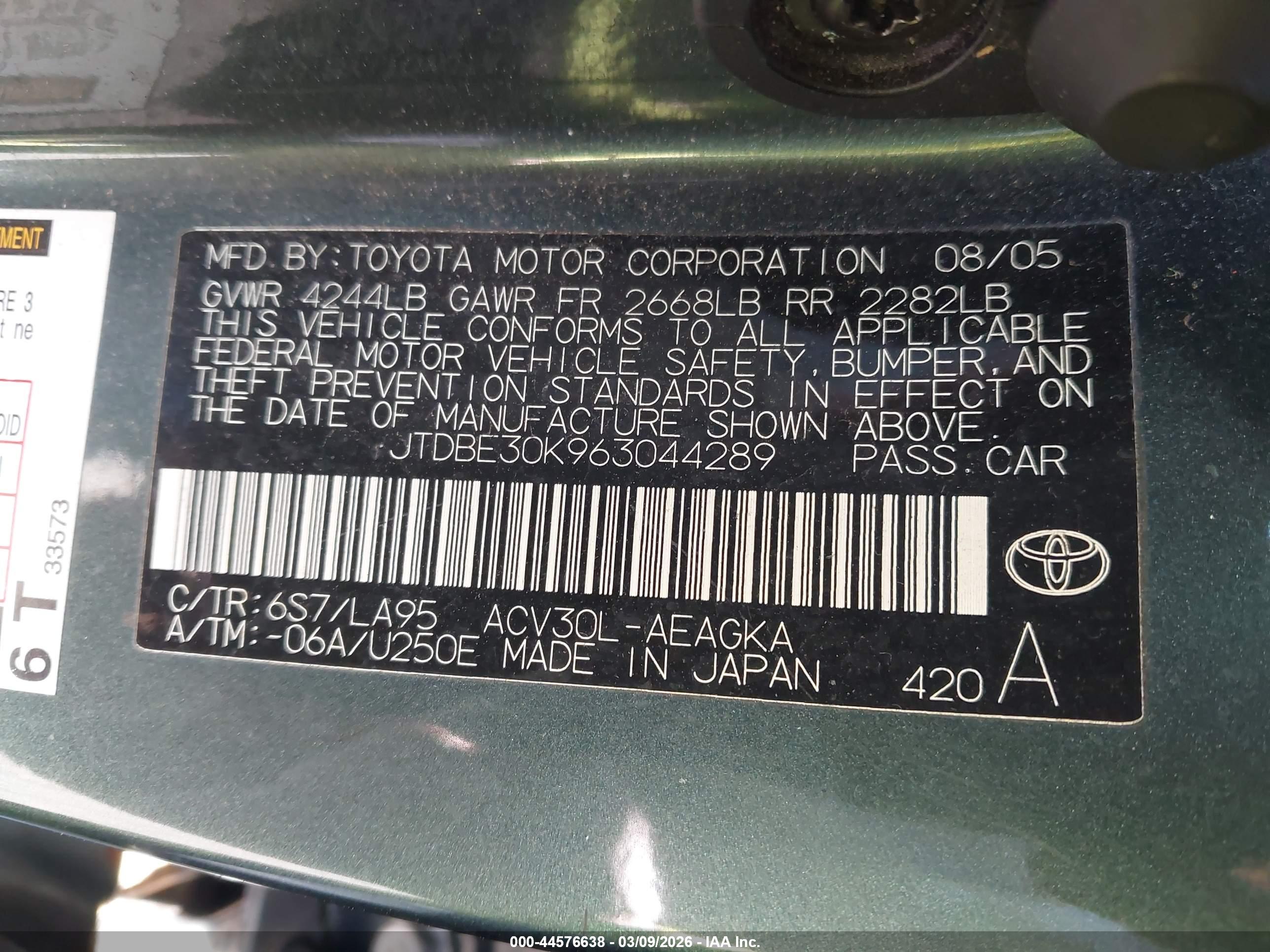 TOYOTA CAMRY image 9