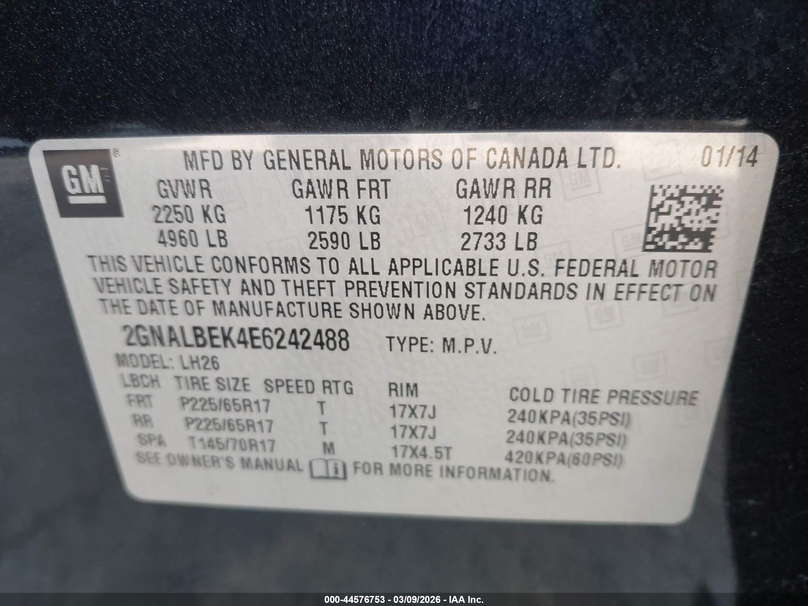 CHEVROLET EQUINOX image 9