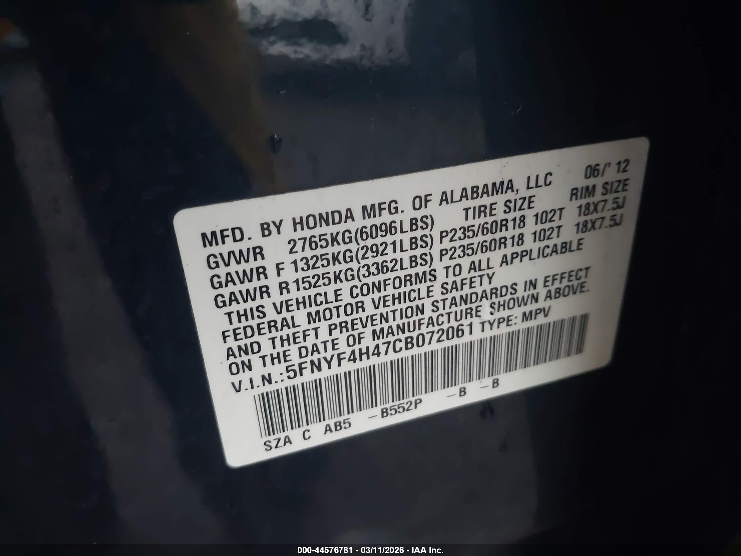 HONDA PILOT image 9