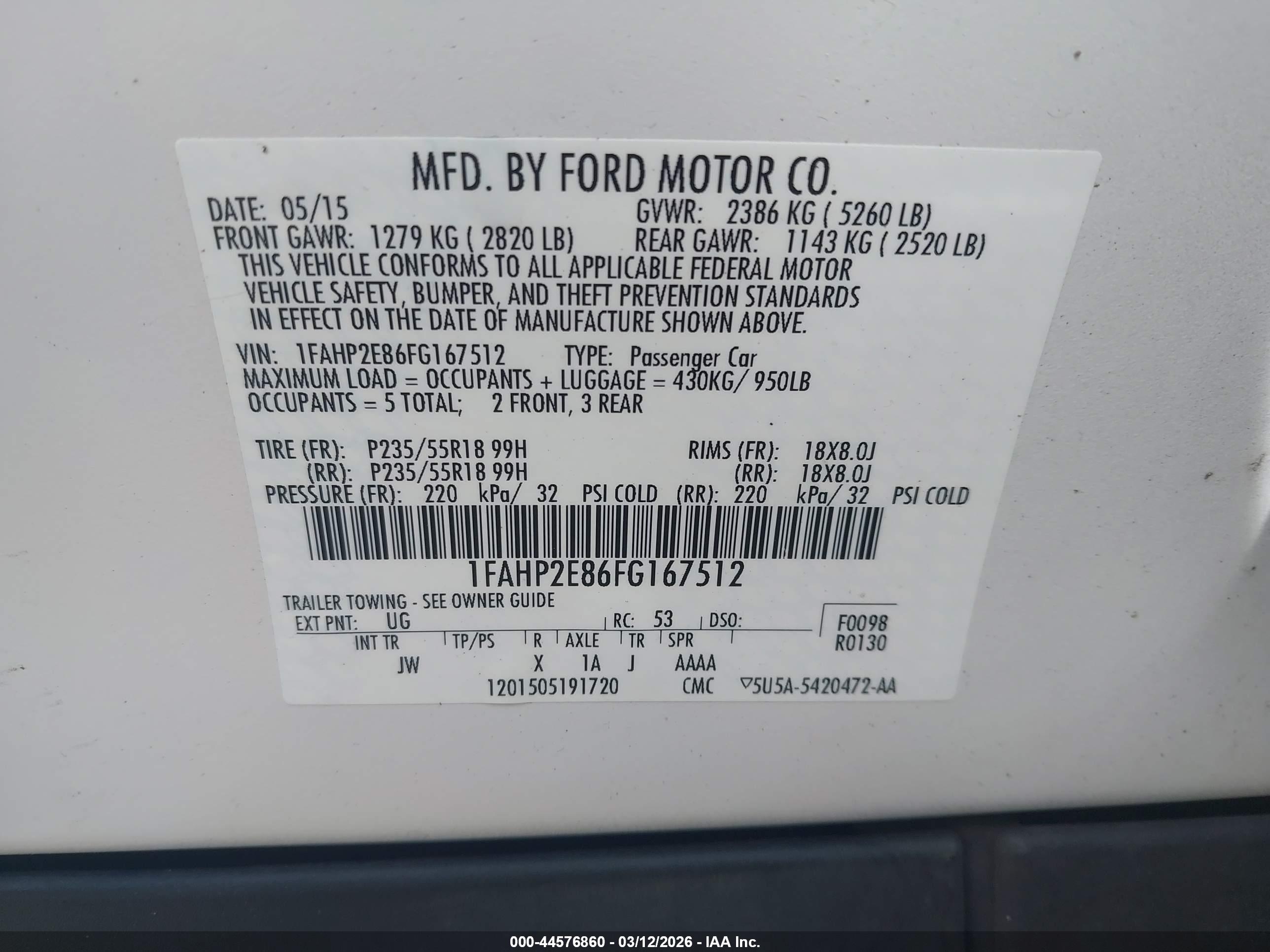 FORD TAURUS image 9