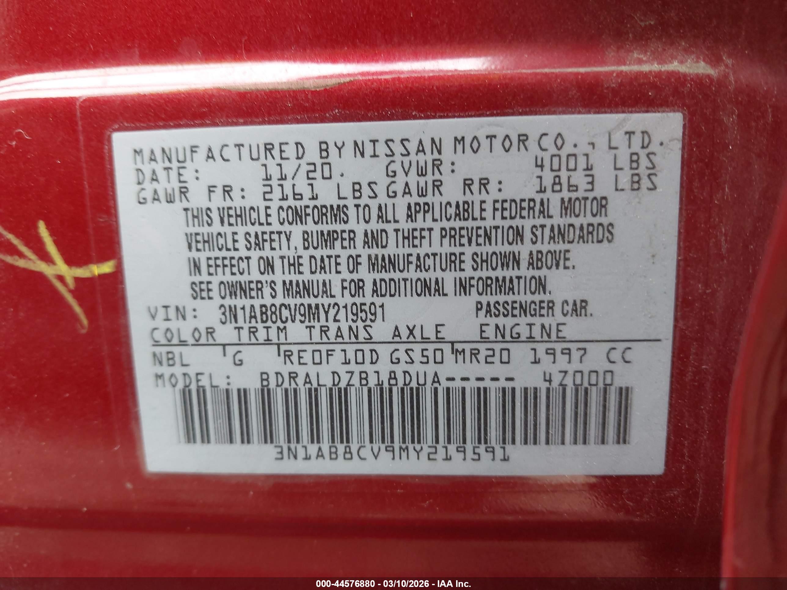 NISSAN SENTRA image 9