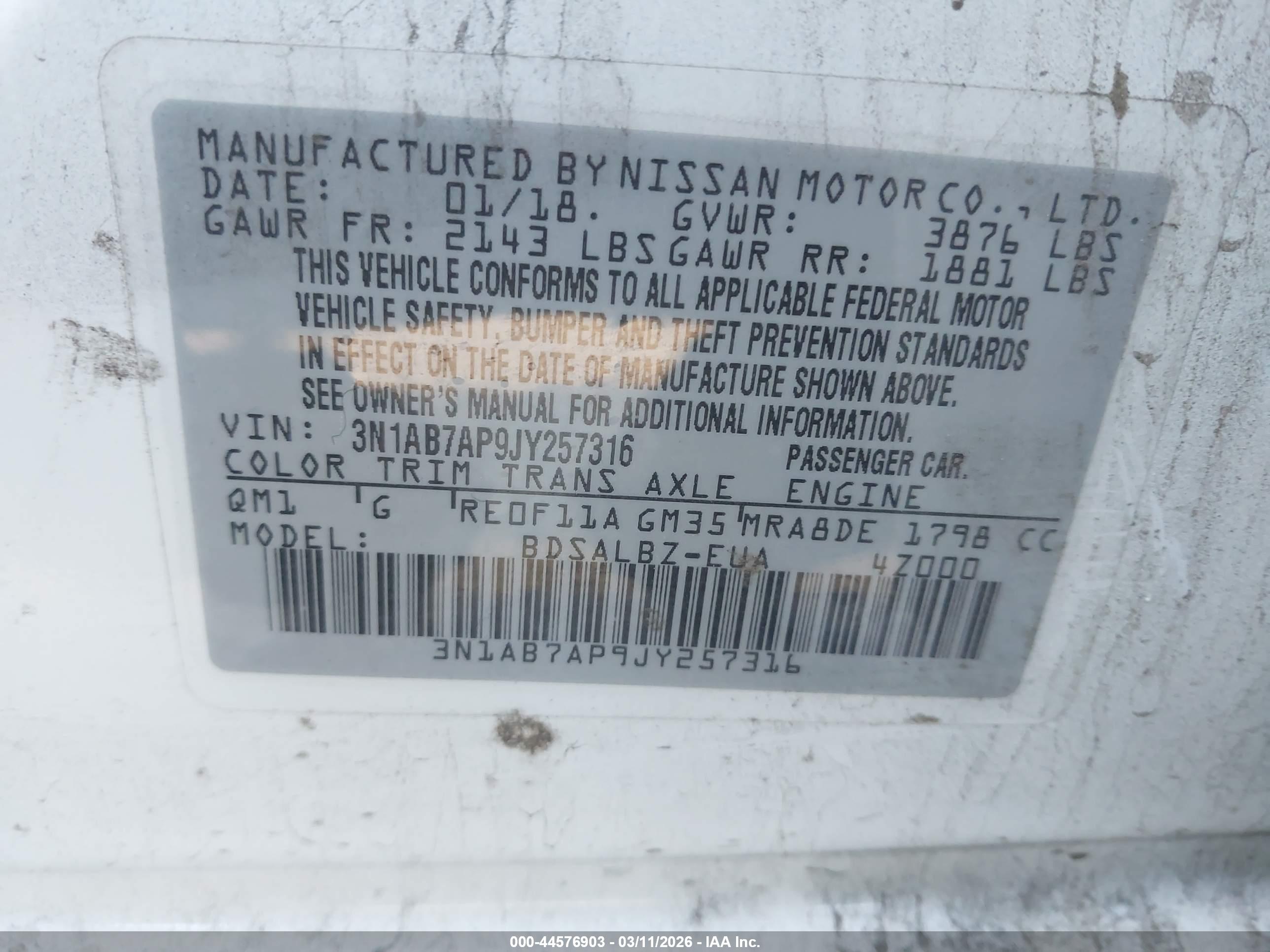 NISSAN SENTRA image 9
