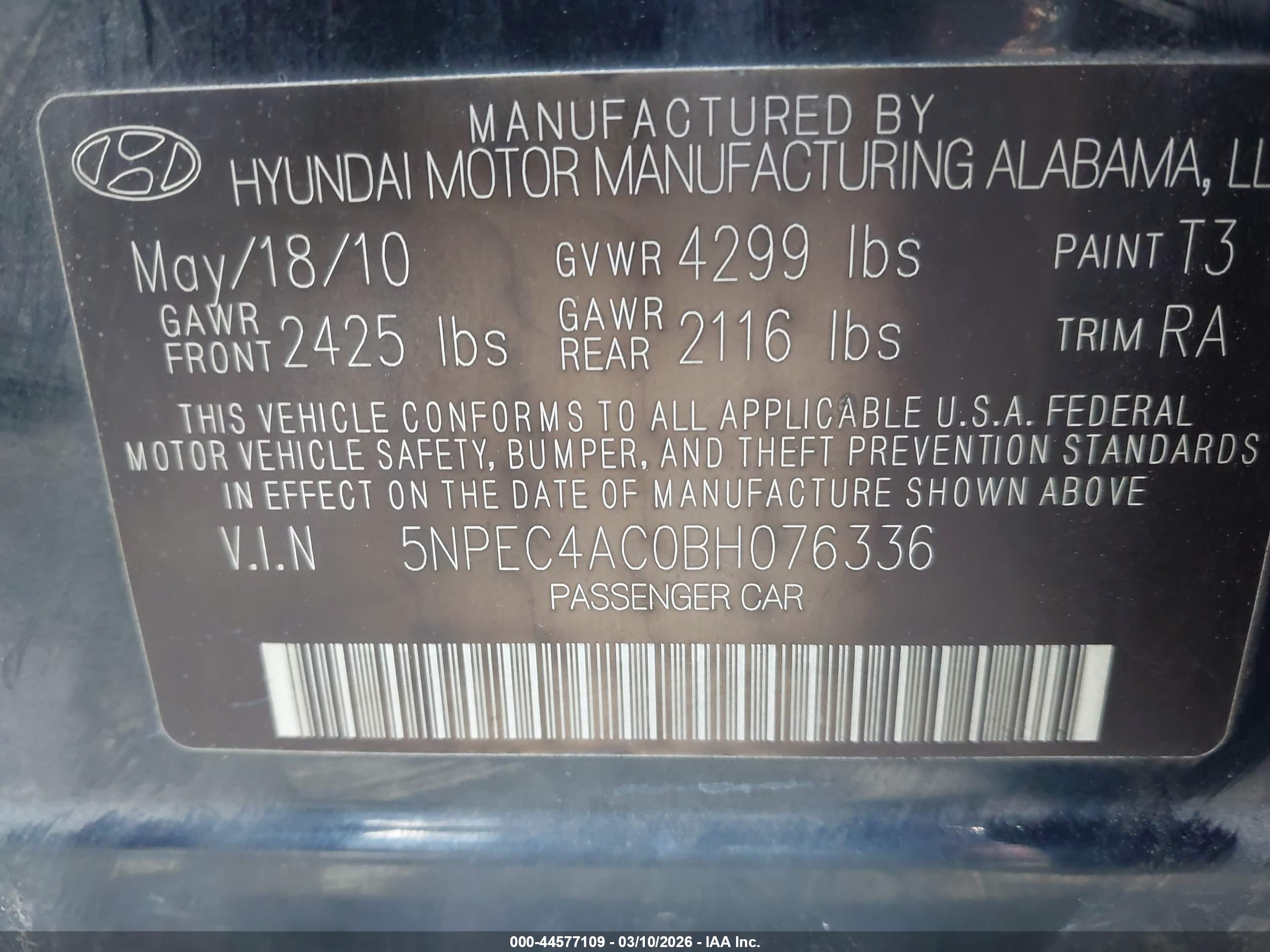 HYUNDAI SONATA image 9