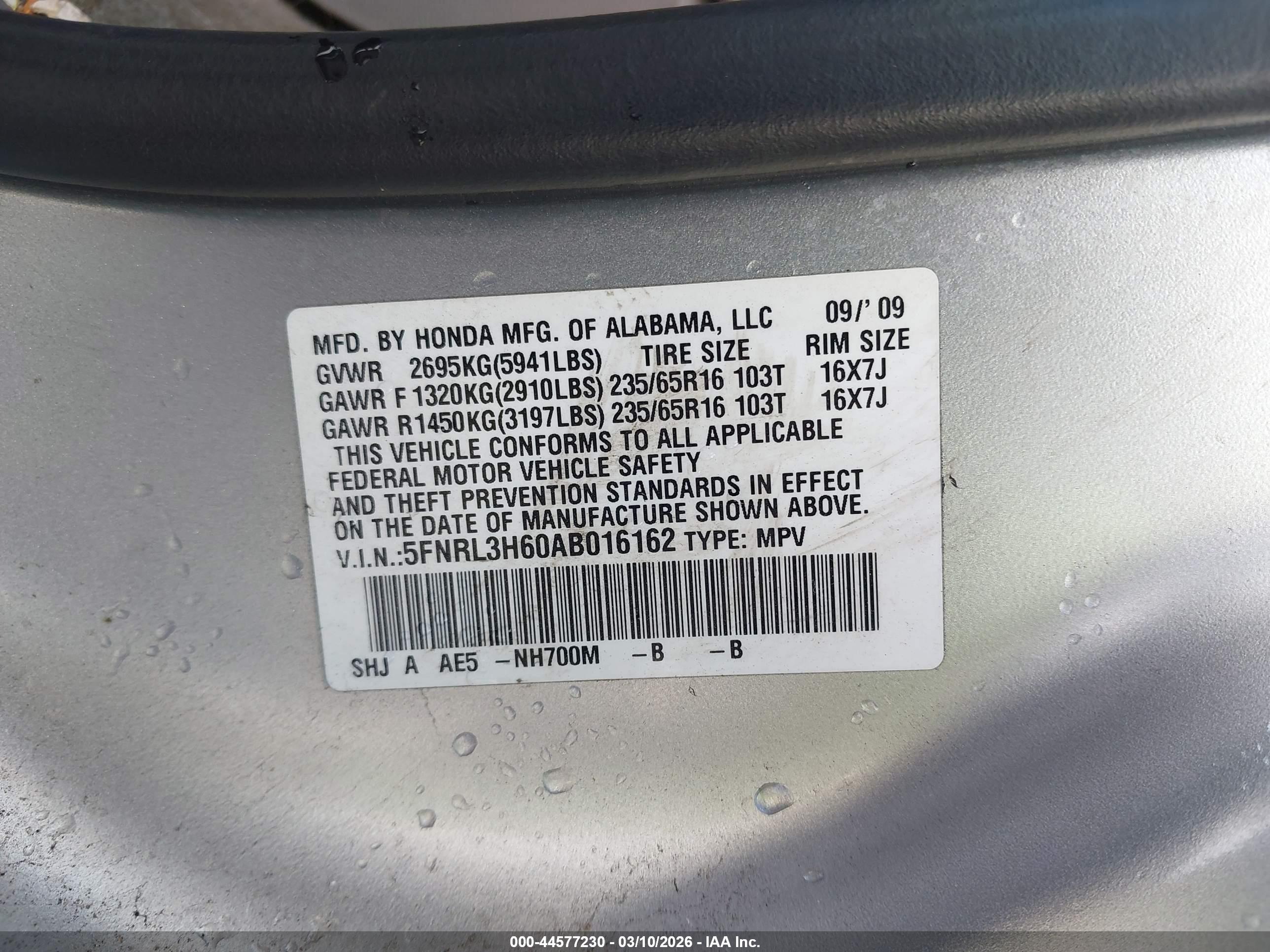 HONDA ODYSSEY image 9
