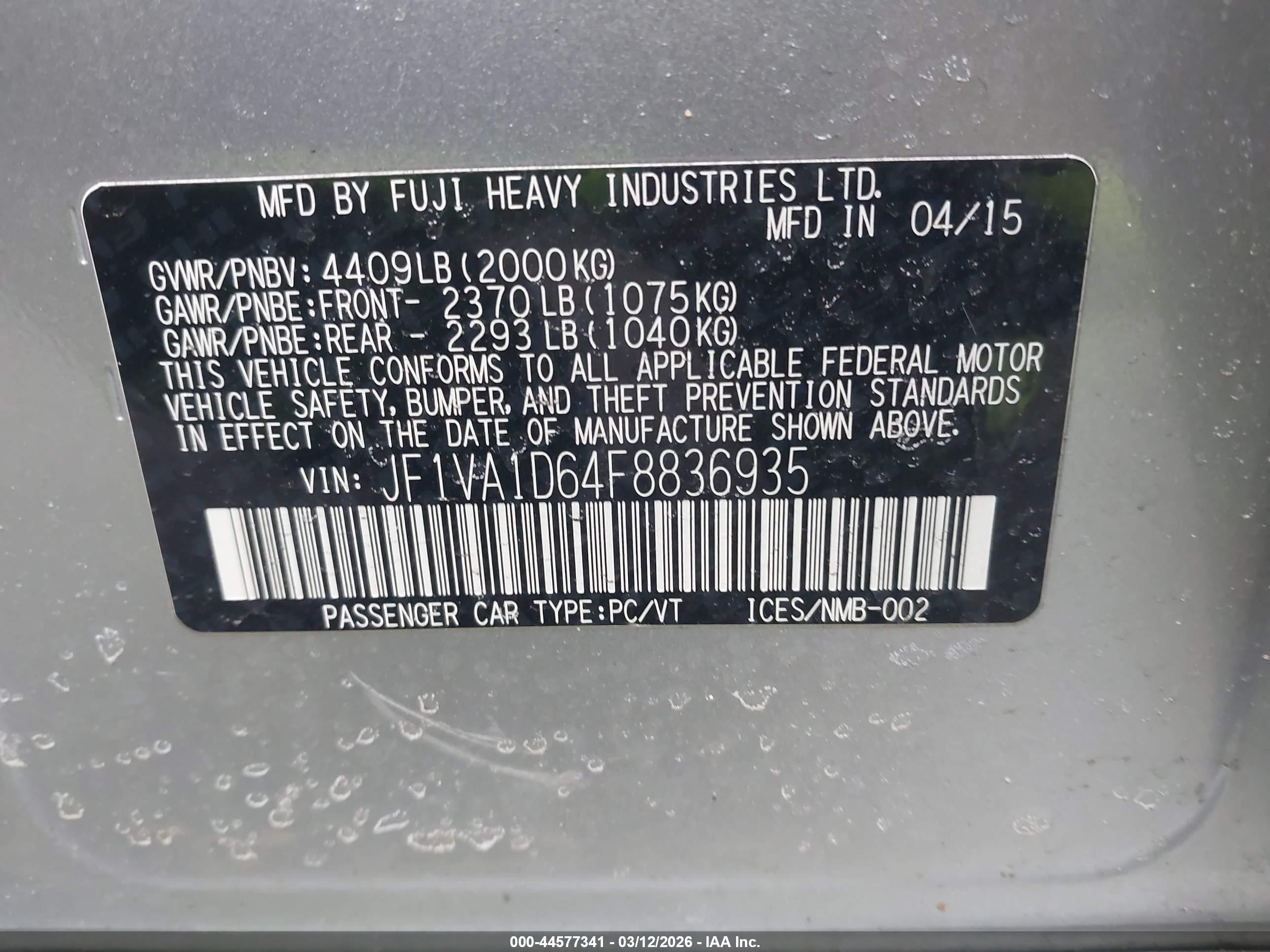 SUBARU WRX image 9