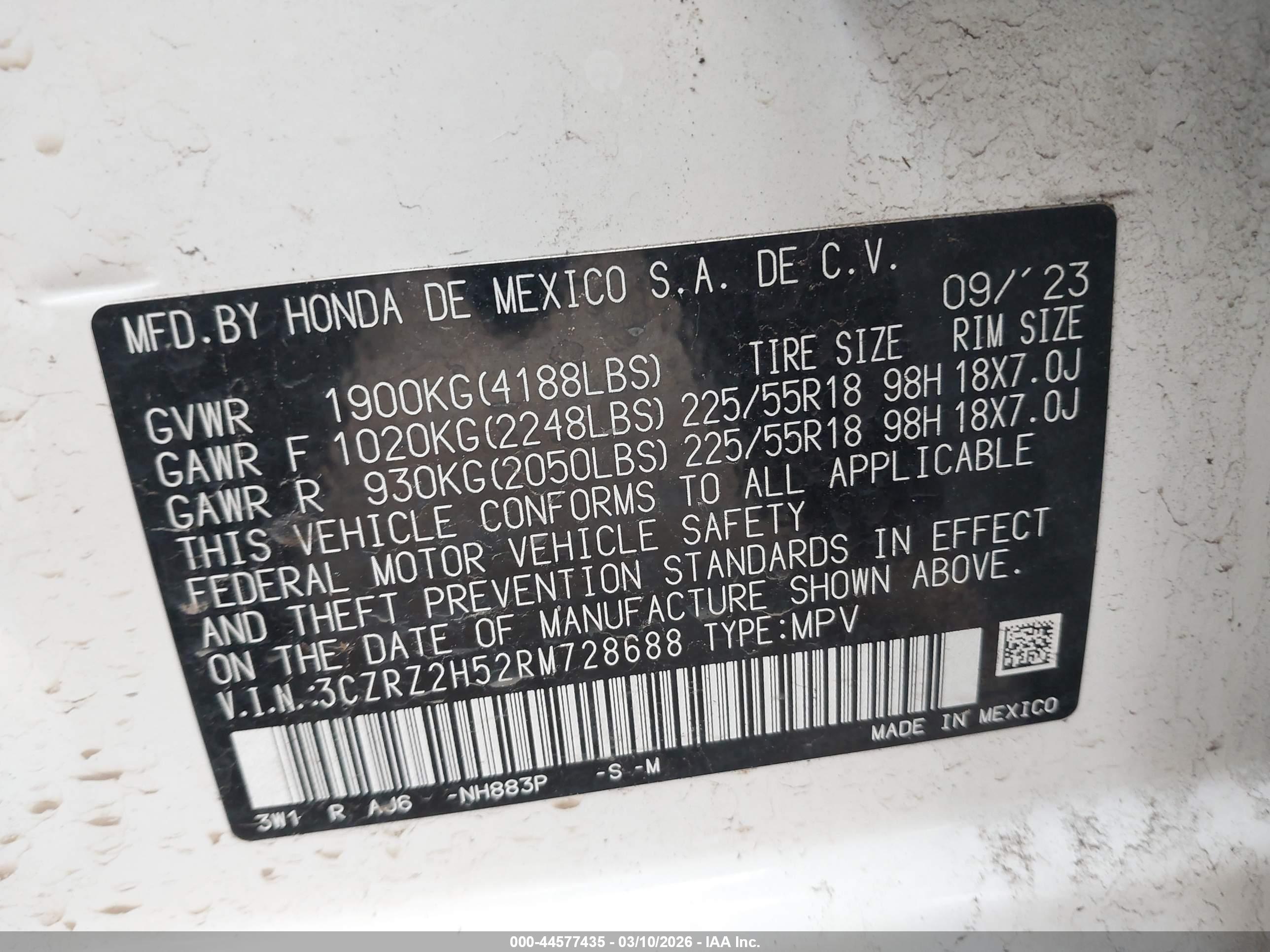 HONDA HR-V image 9