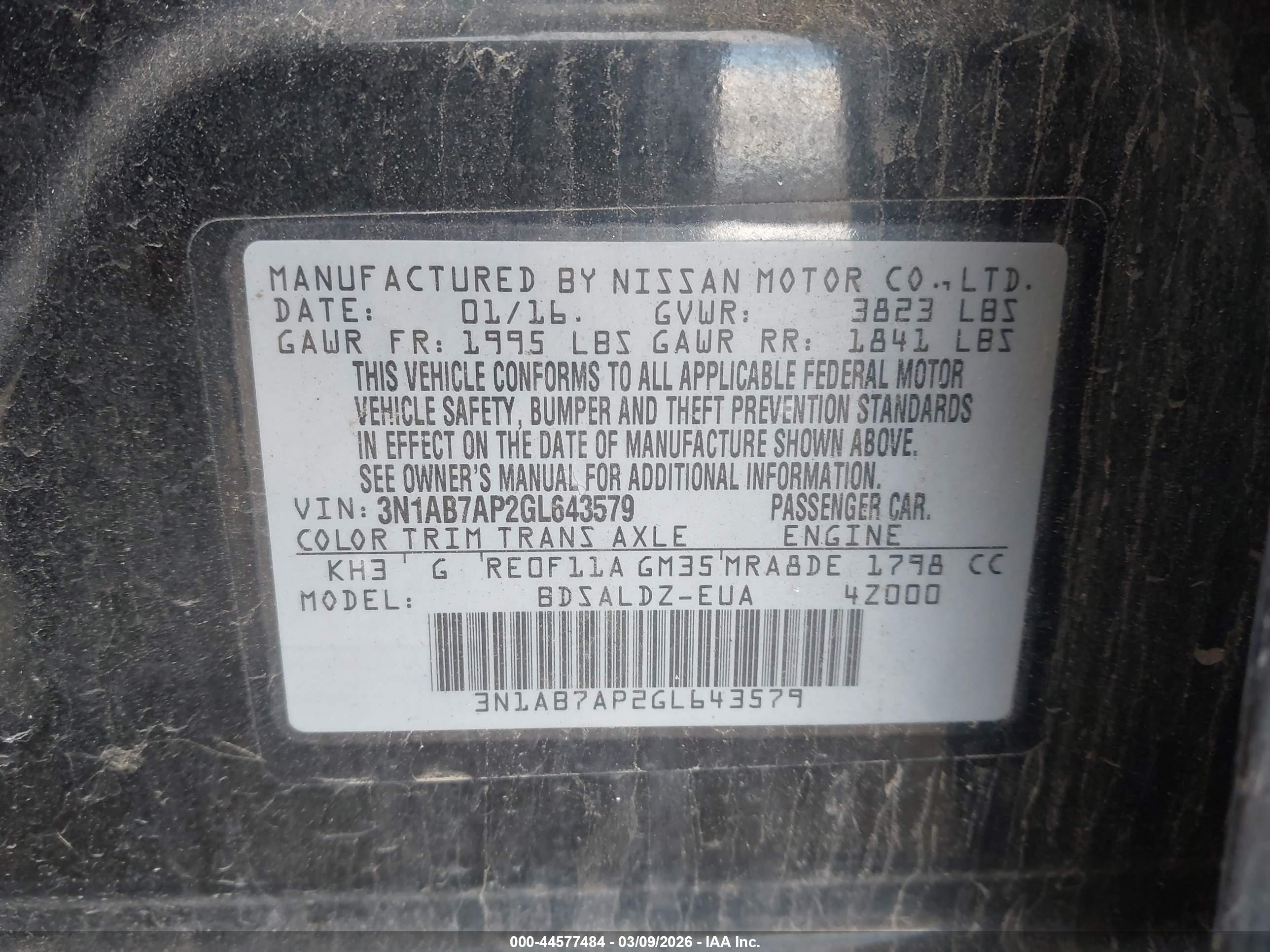 NISSAN SENTRA image 9