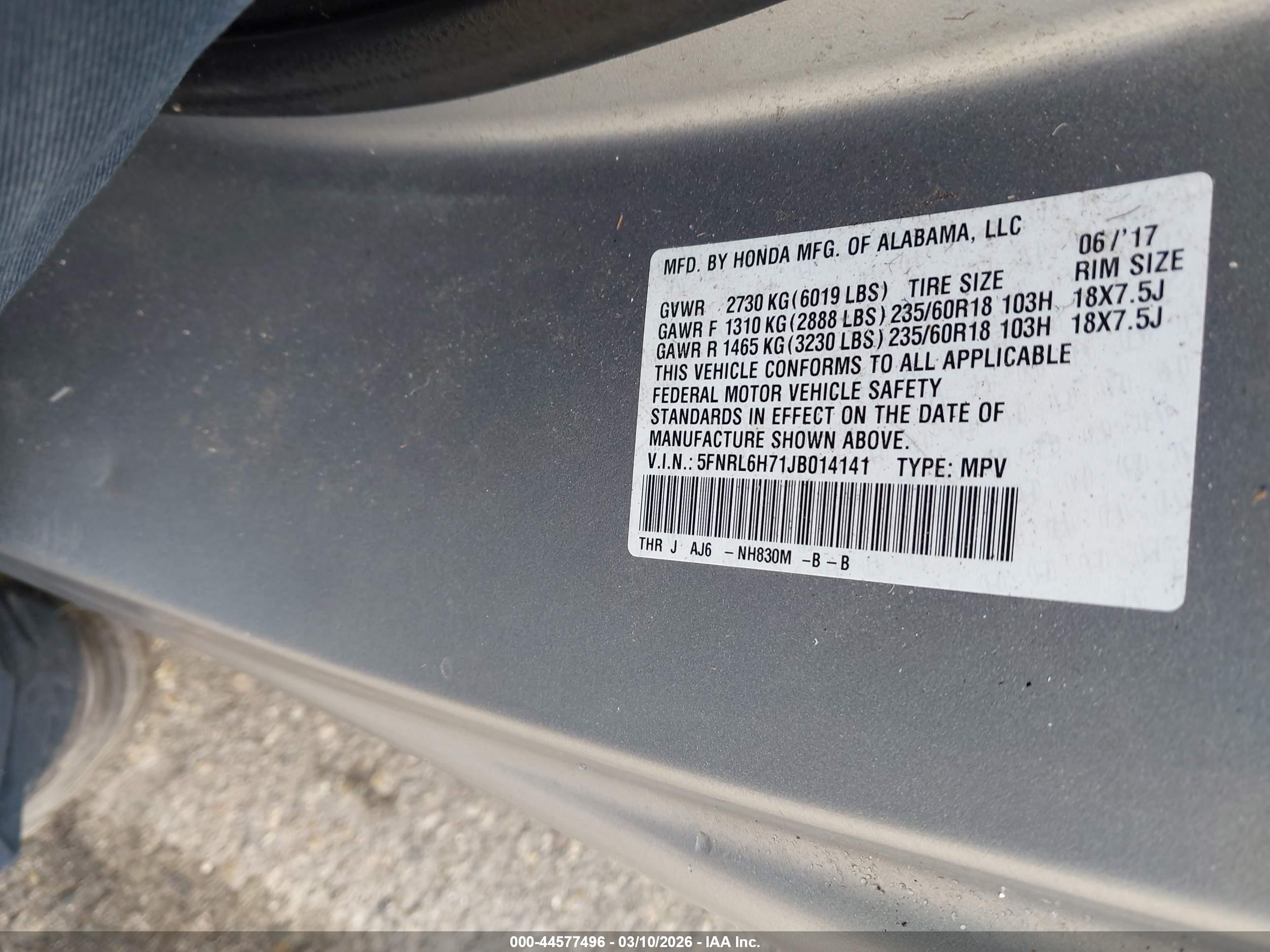 HONDA ODYSSEY image 9