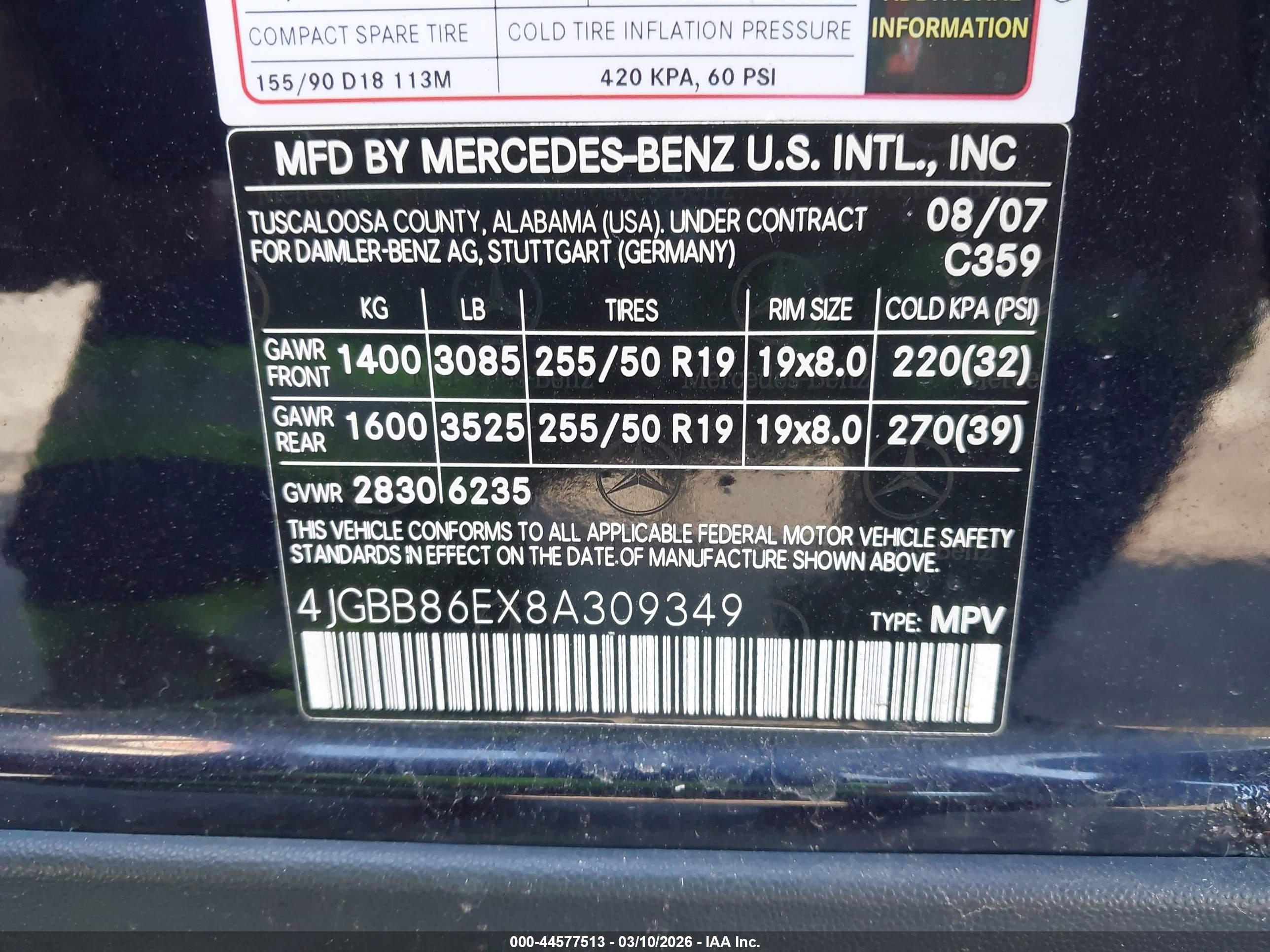 MERCEDES-BENZ ML image 9