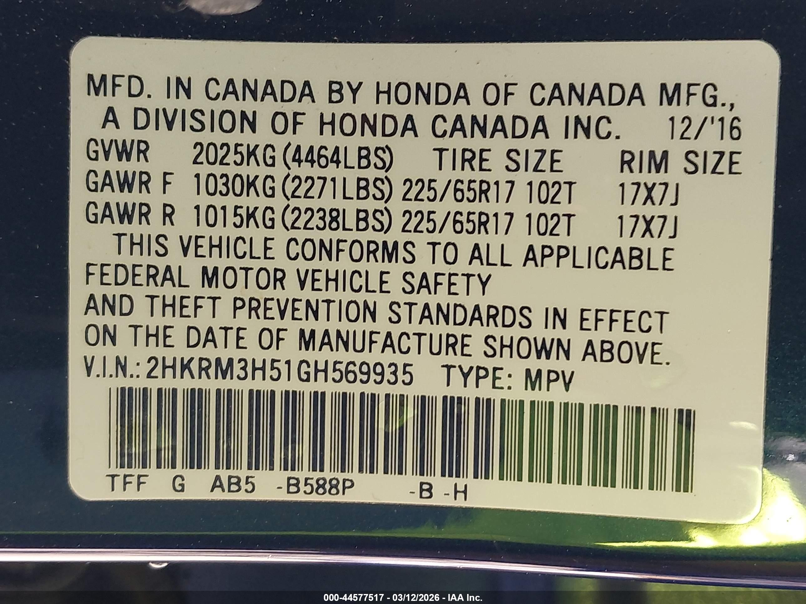 HONDA CR-V image 9