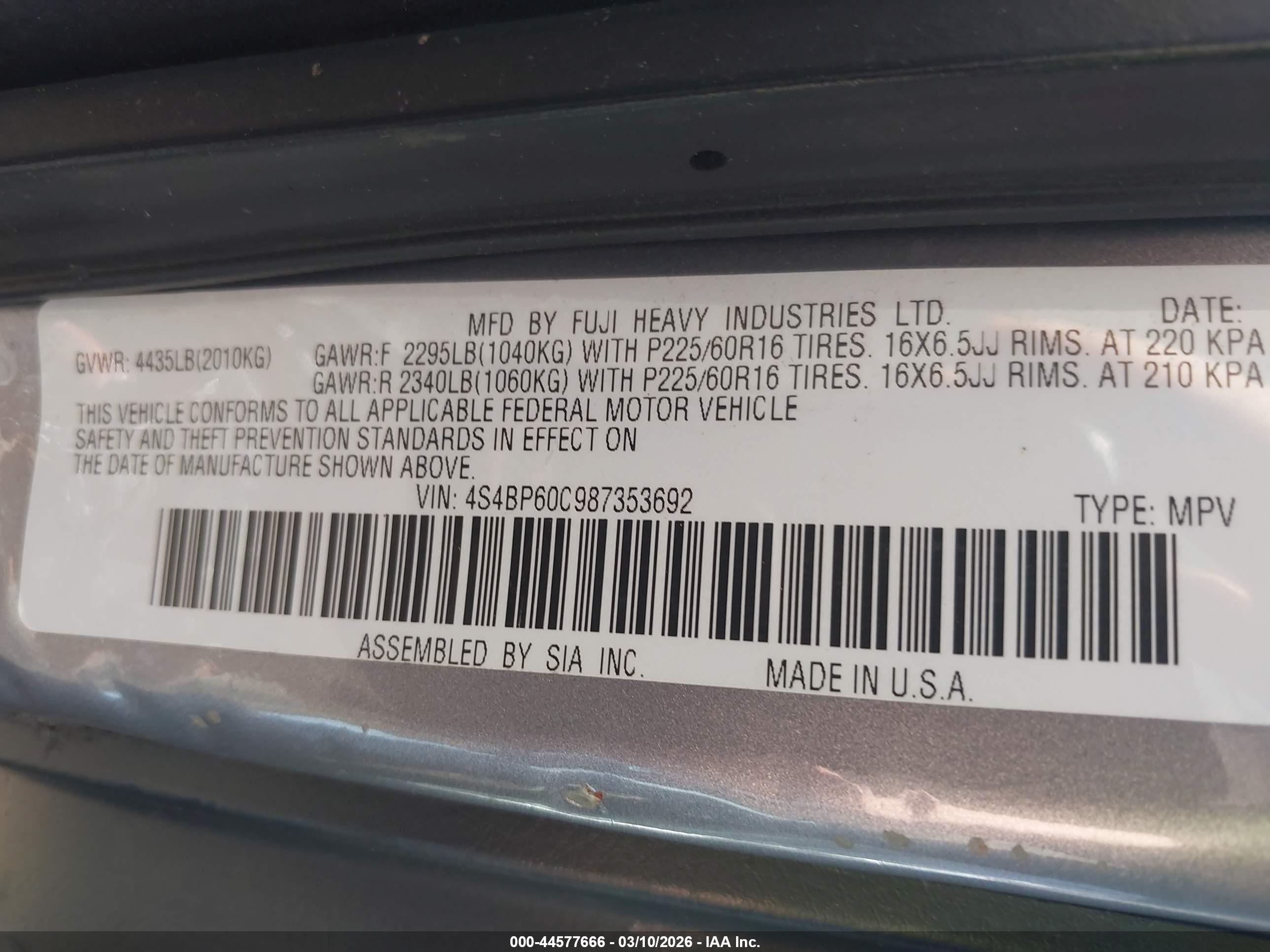 SUBARU OUTBACK image 9