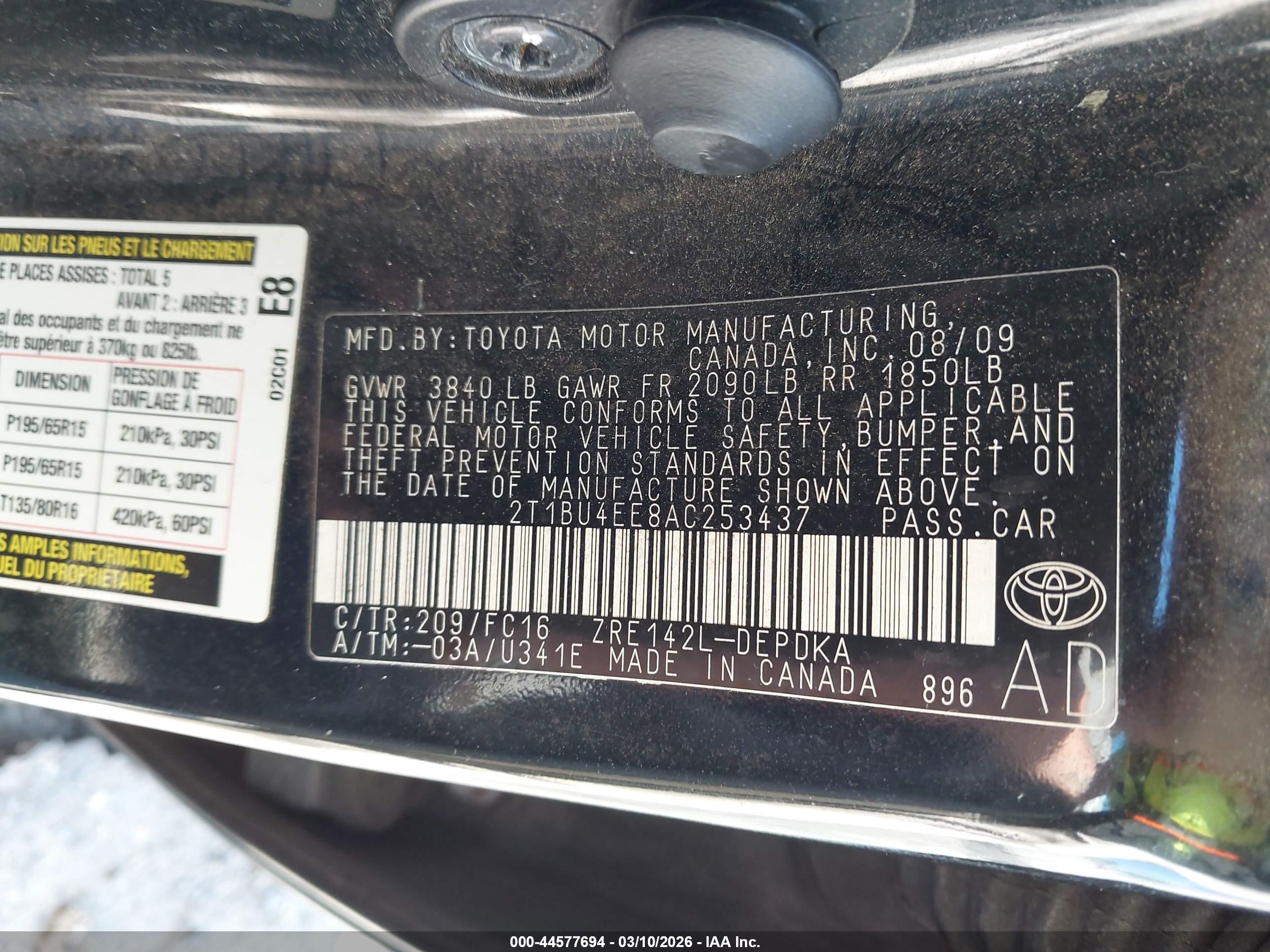 TOYOTA COROLLA image 9