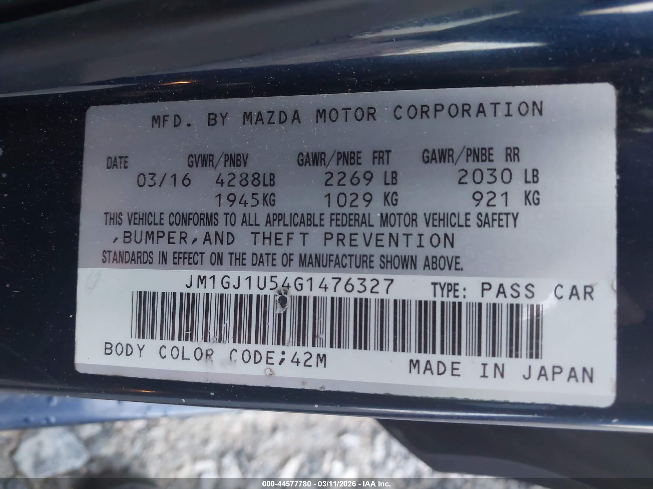 MAZDA MAZDA6 image 9