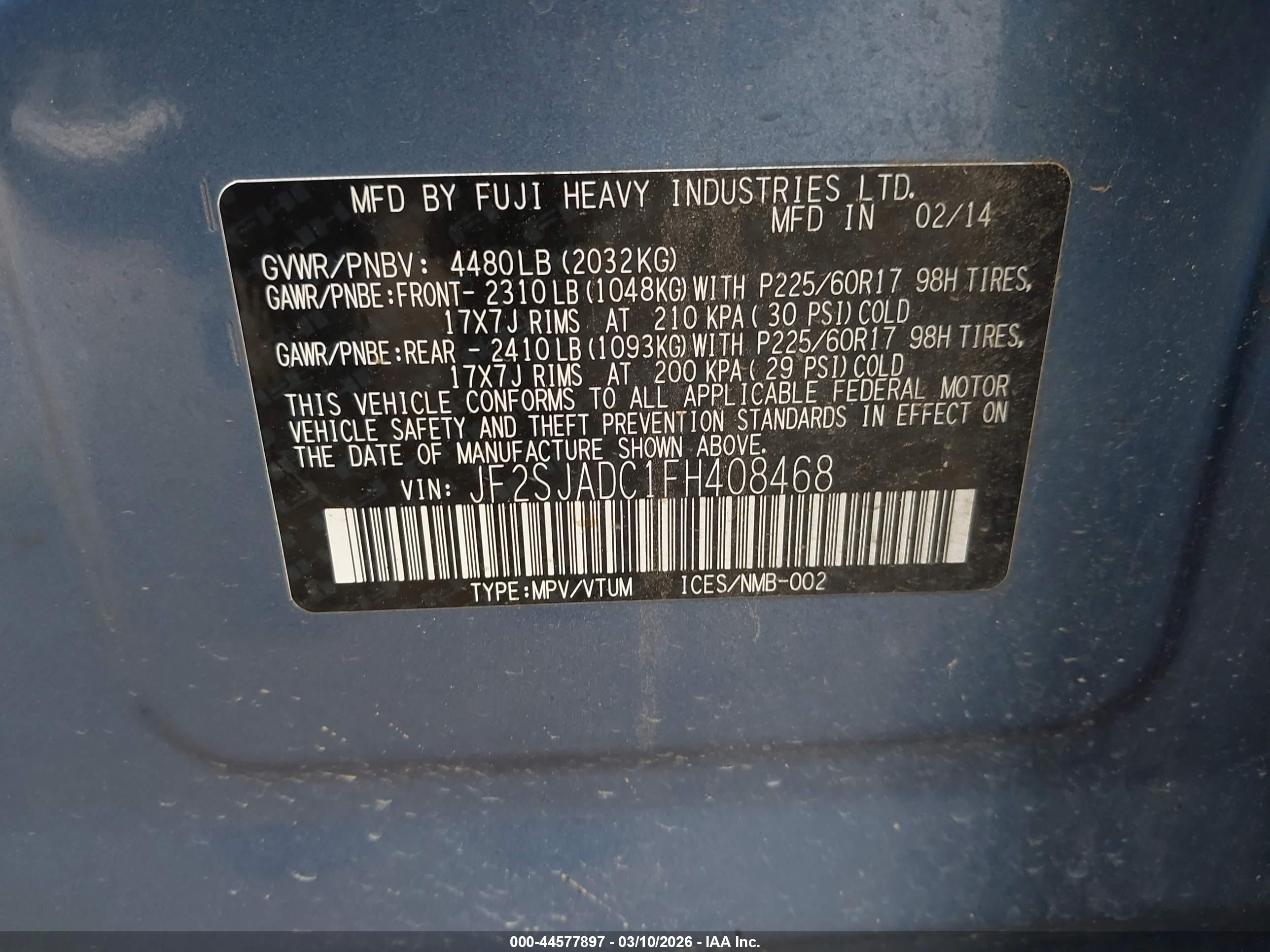 SUBARU FORESTER image 9