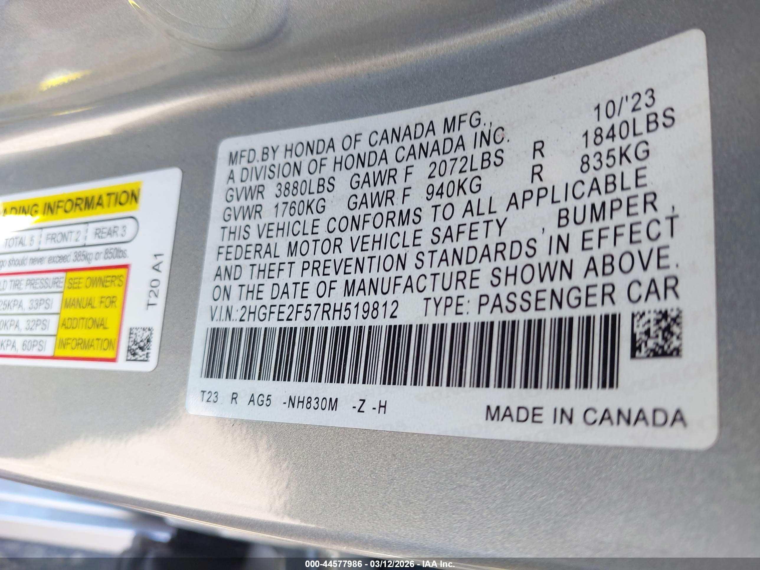HONDA CIVIC image 9
