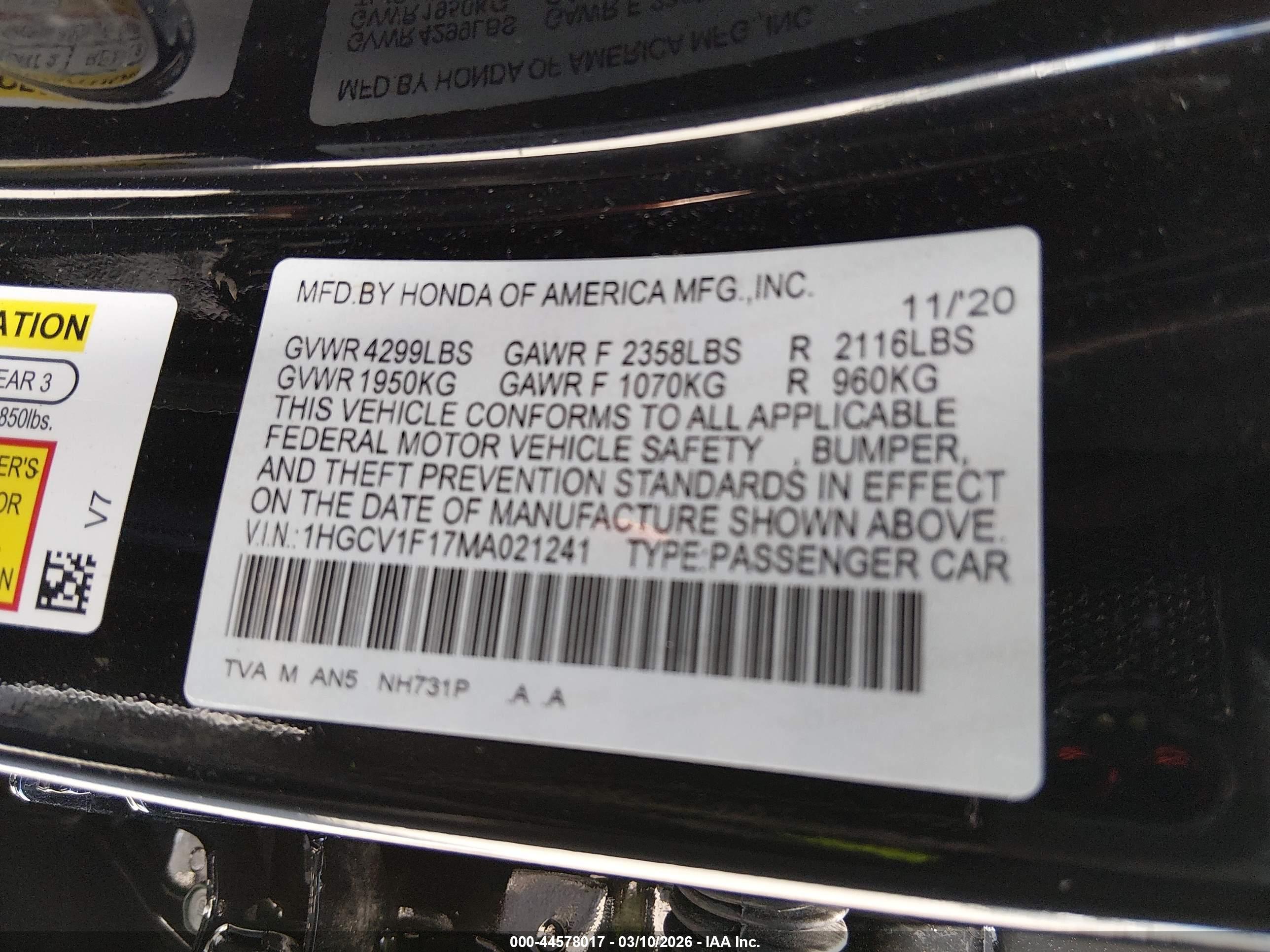 HONDA ACCORD image 9