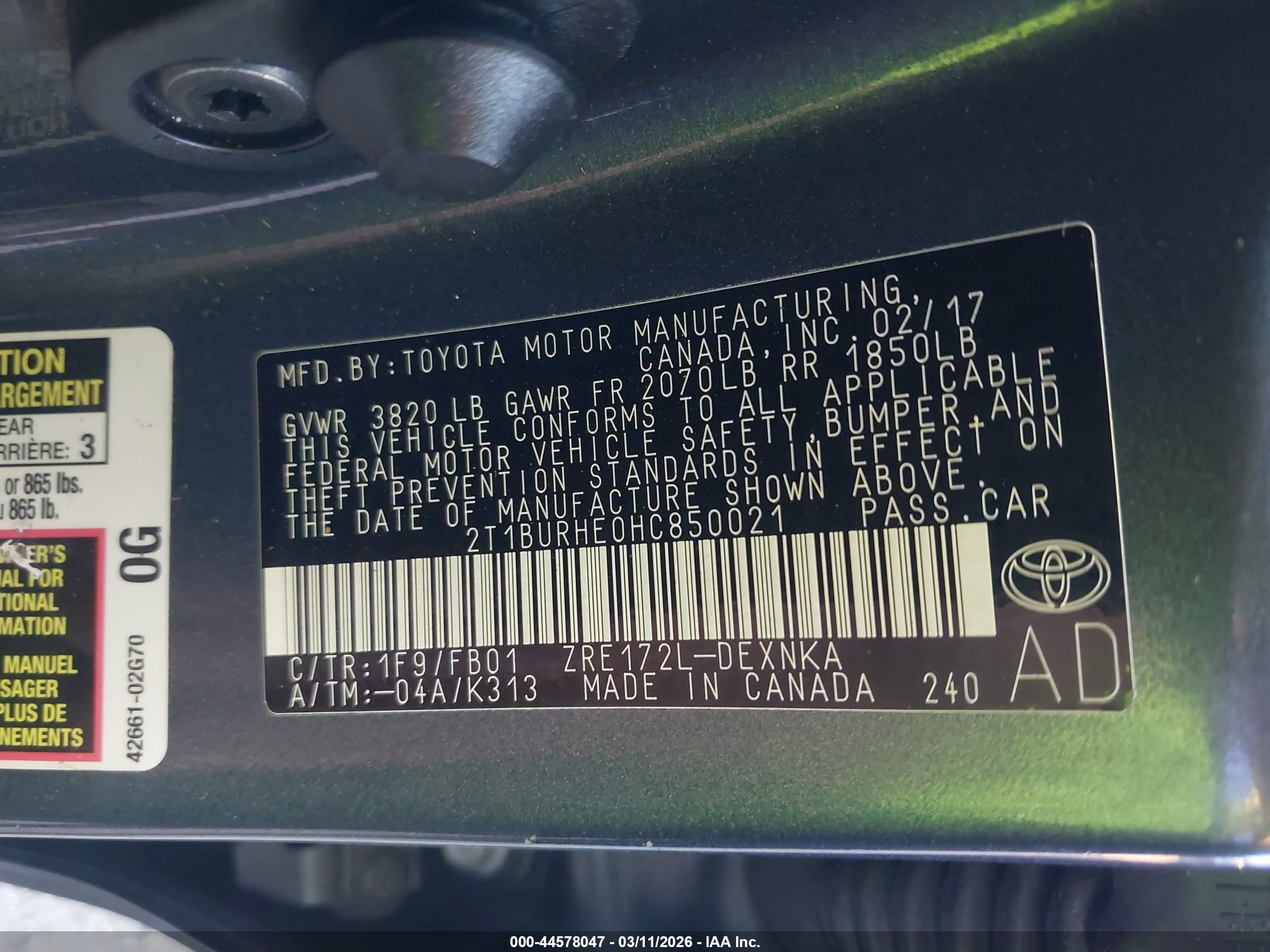 TOYOTA COROLLA image 9