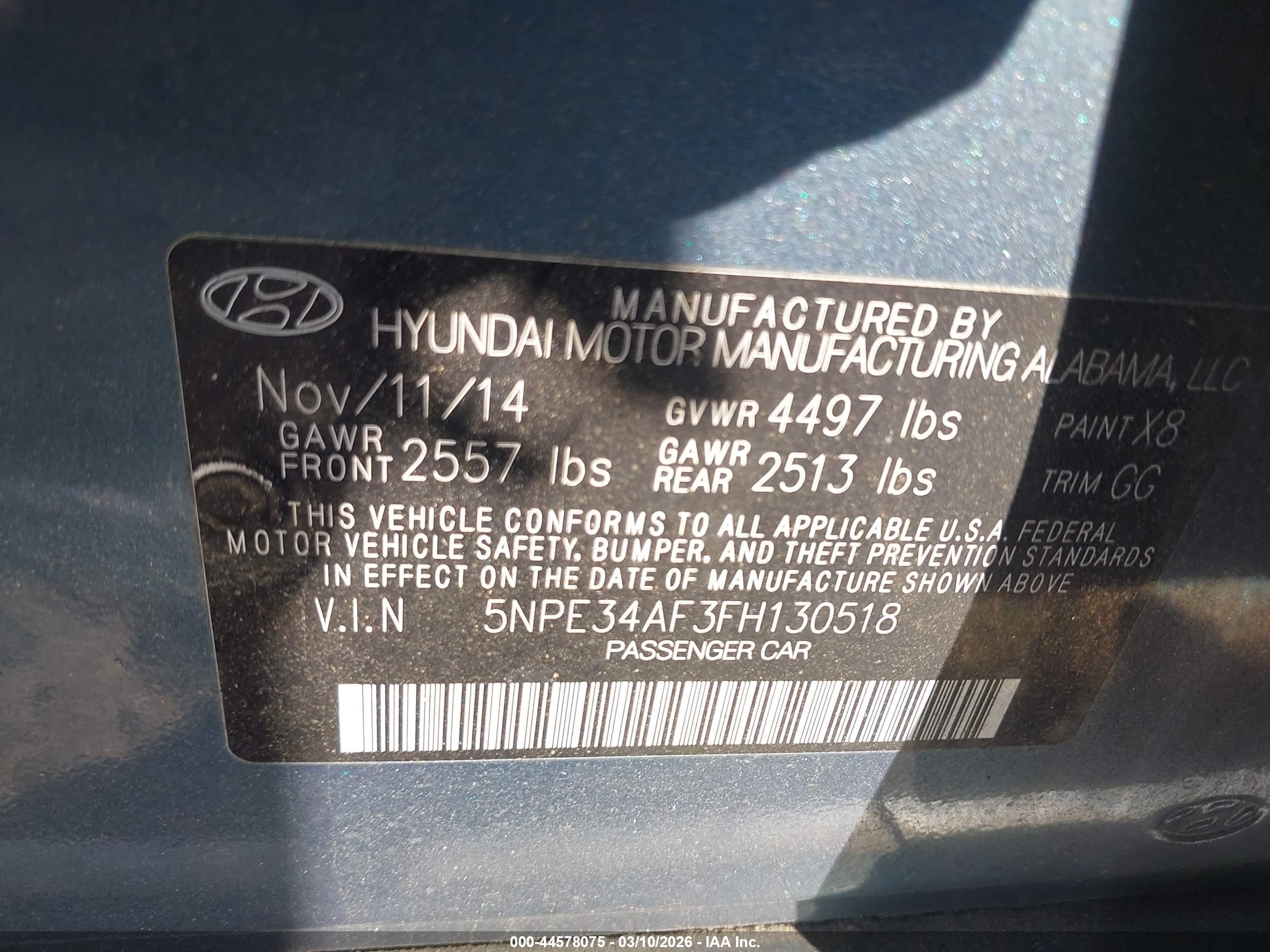 HYUNDAI SONATA image 9