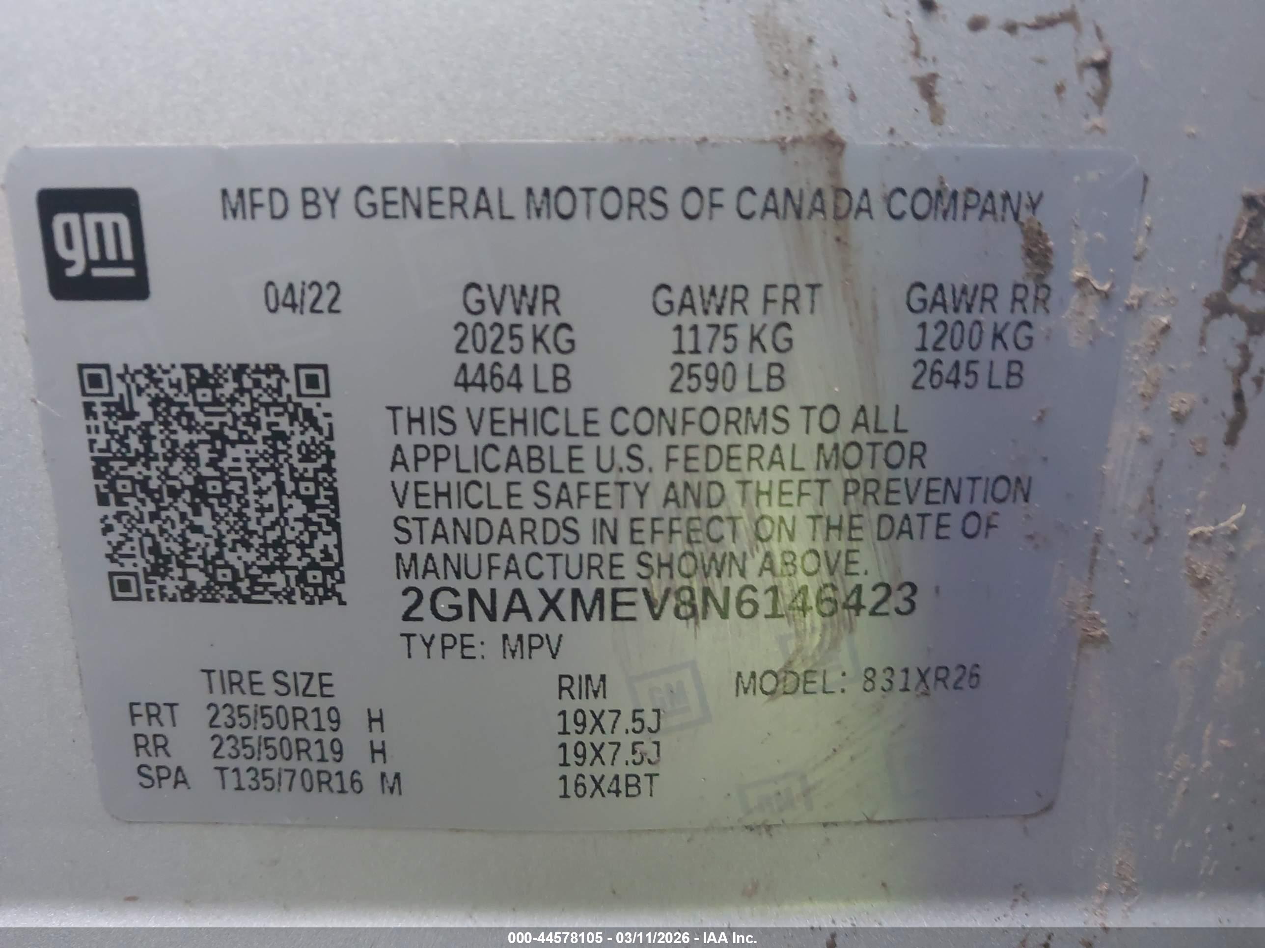 CHEVROLET EQUINOX image 9