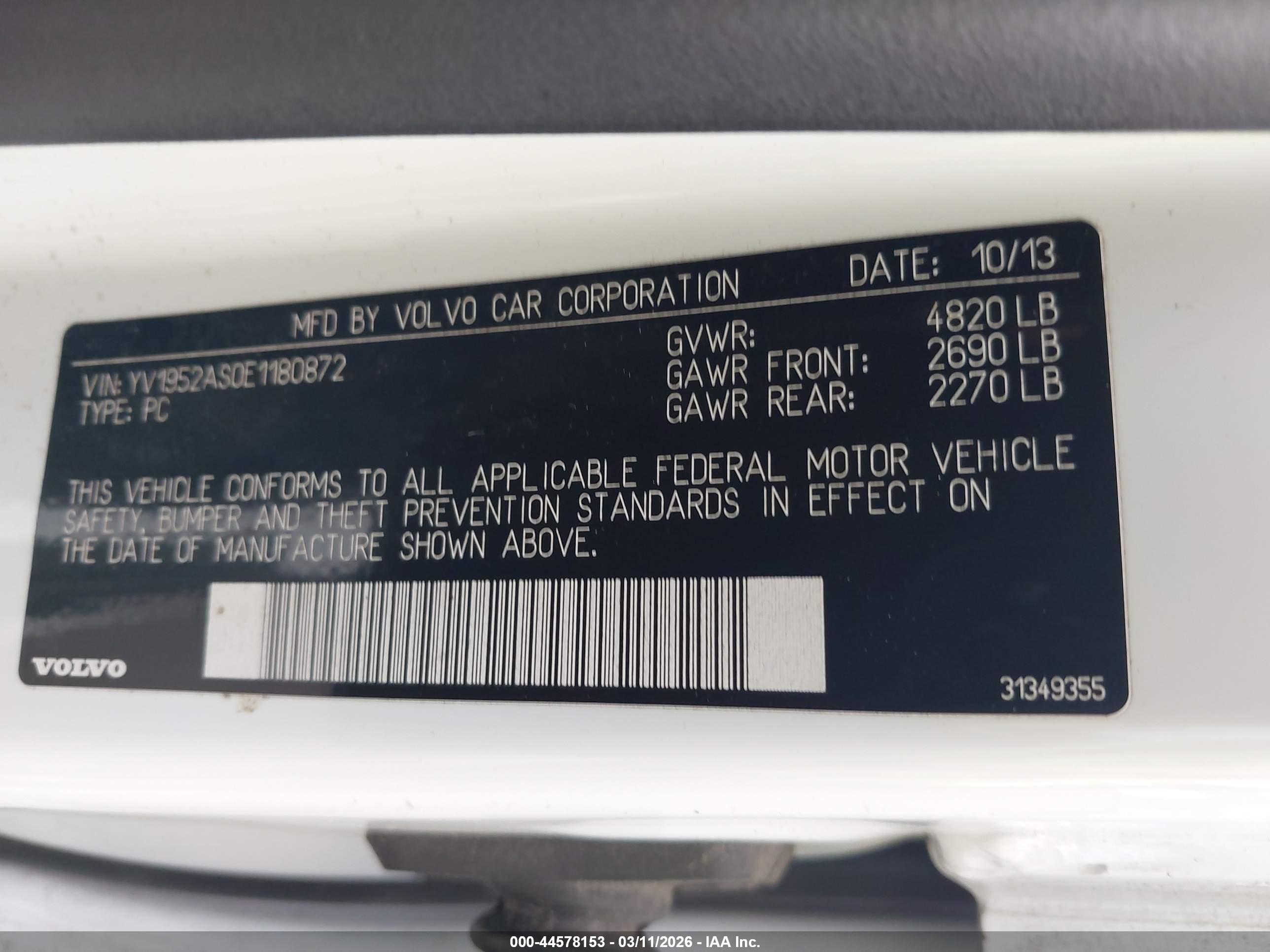 VOLVO S80 image 9