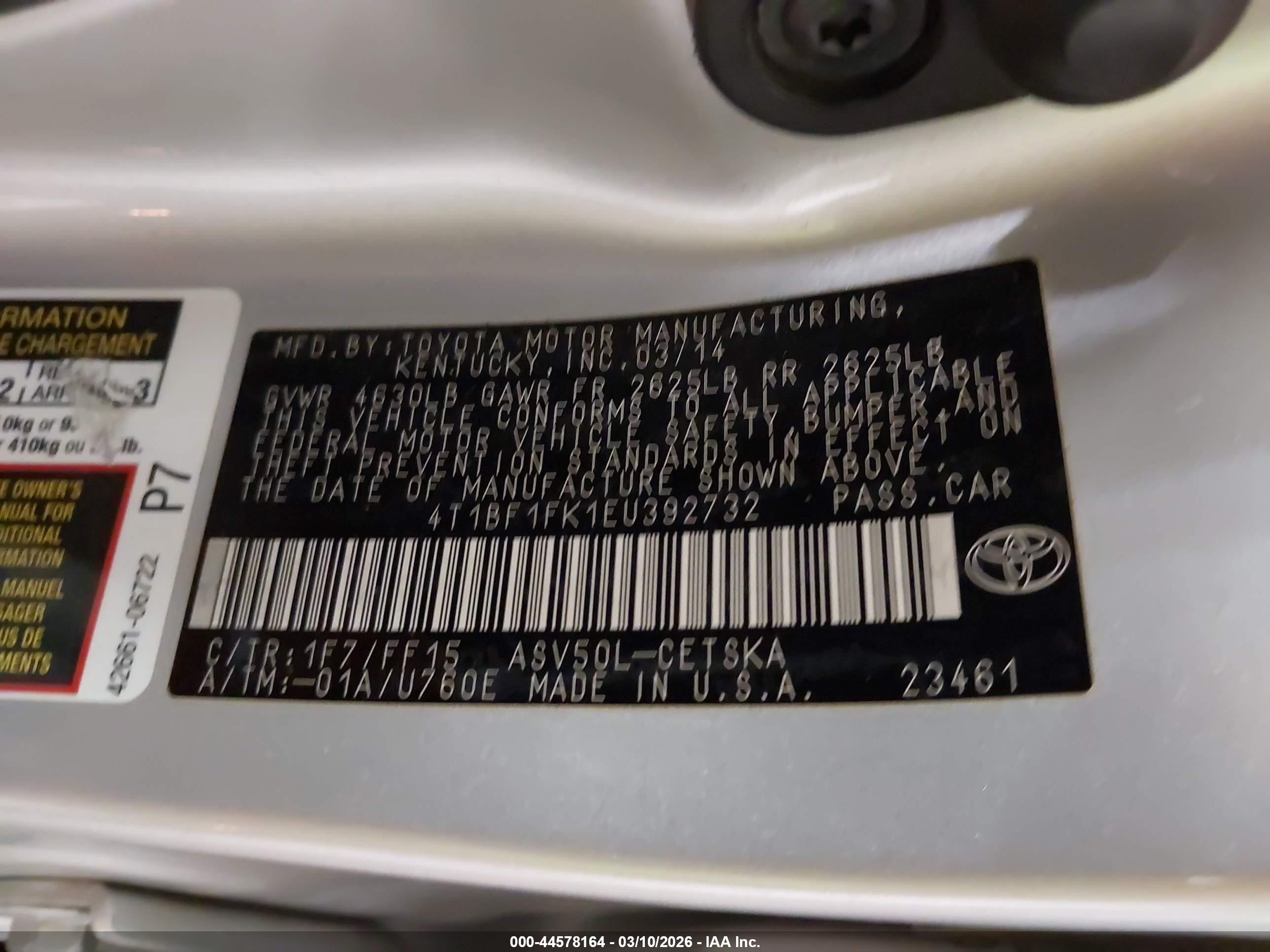 TOYOTA CAMRY image 9