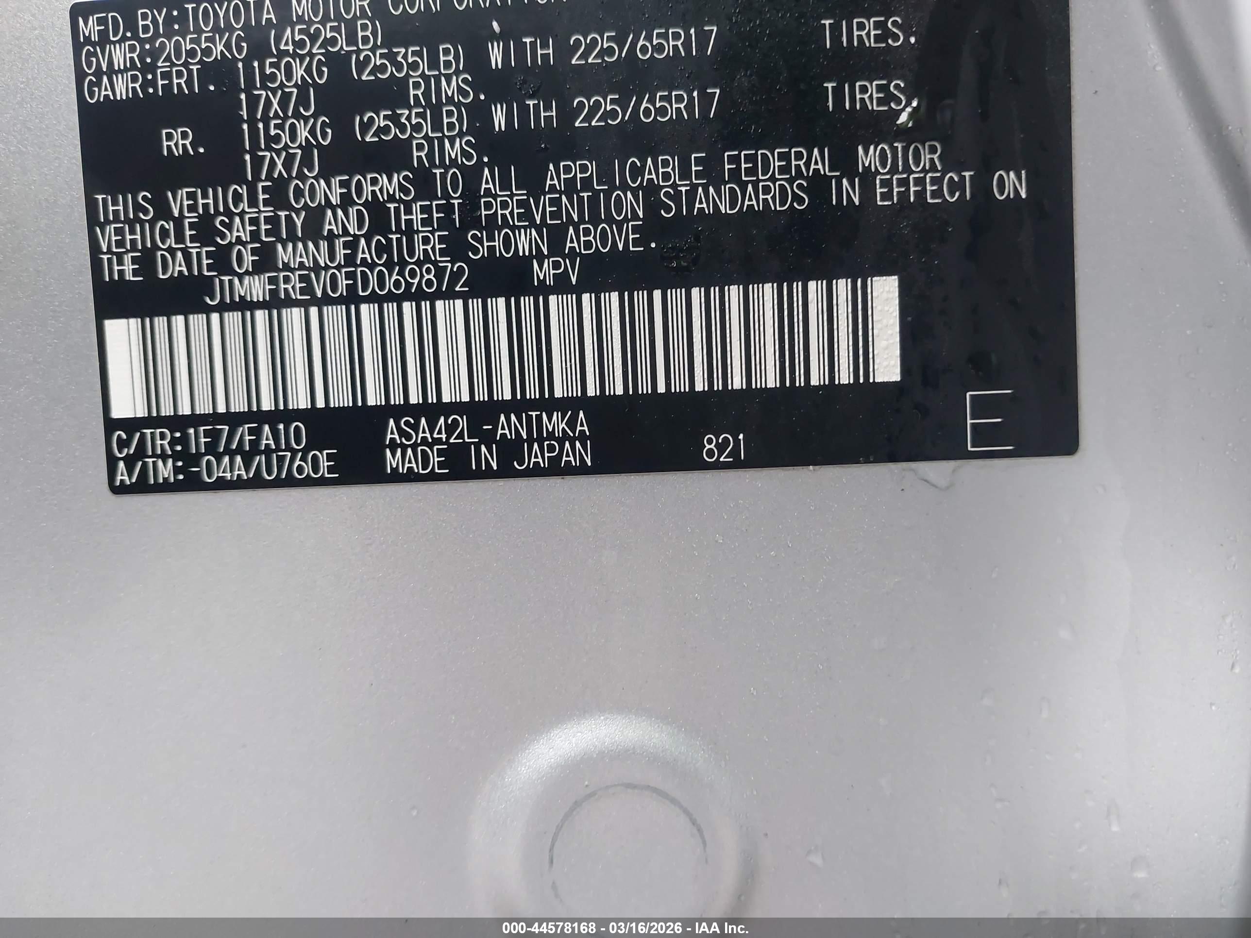 TOYOTA RAV4 image 9